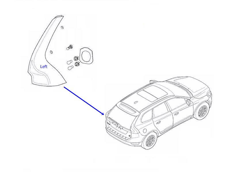 Lanterna traseira - VOLVO - 31290683