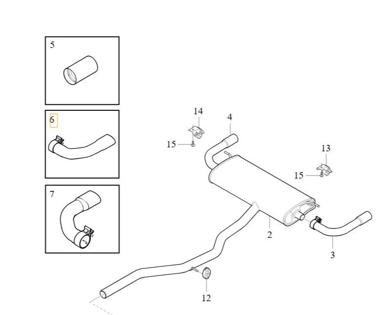 Tubo de escape - VOLVO - 31452663
