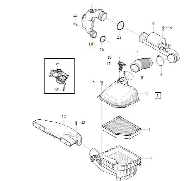 Tubo de ar - VOLVO - 32252572
