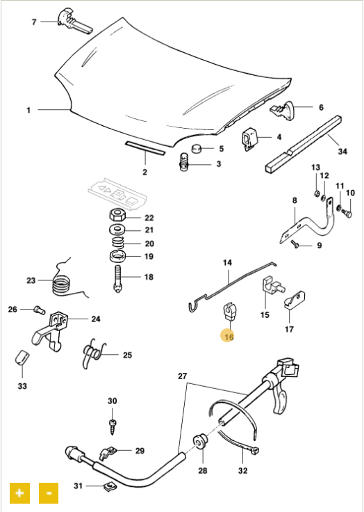 Retentor da haste - GM - 90246867