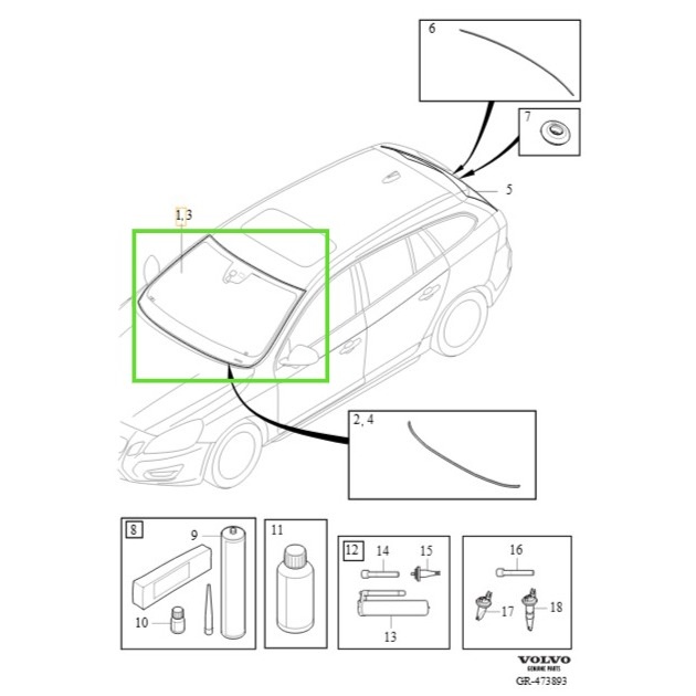 Parabrisa - VOLVO - 32244809
