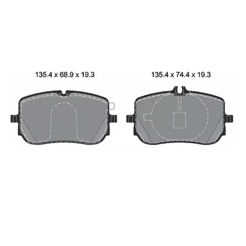 Pastilhas de freio - MERCEDES - A0004205303
