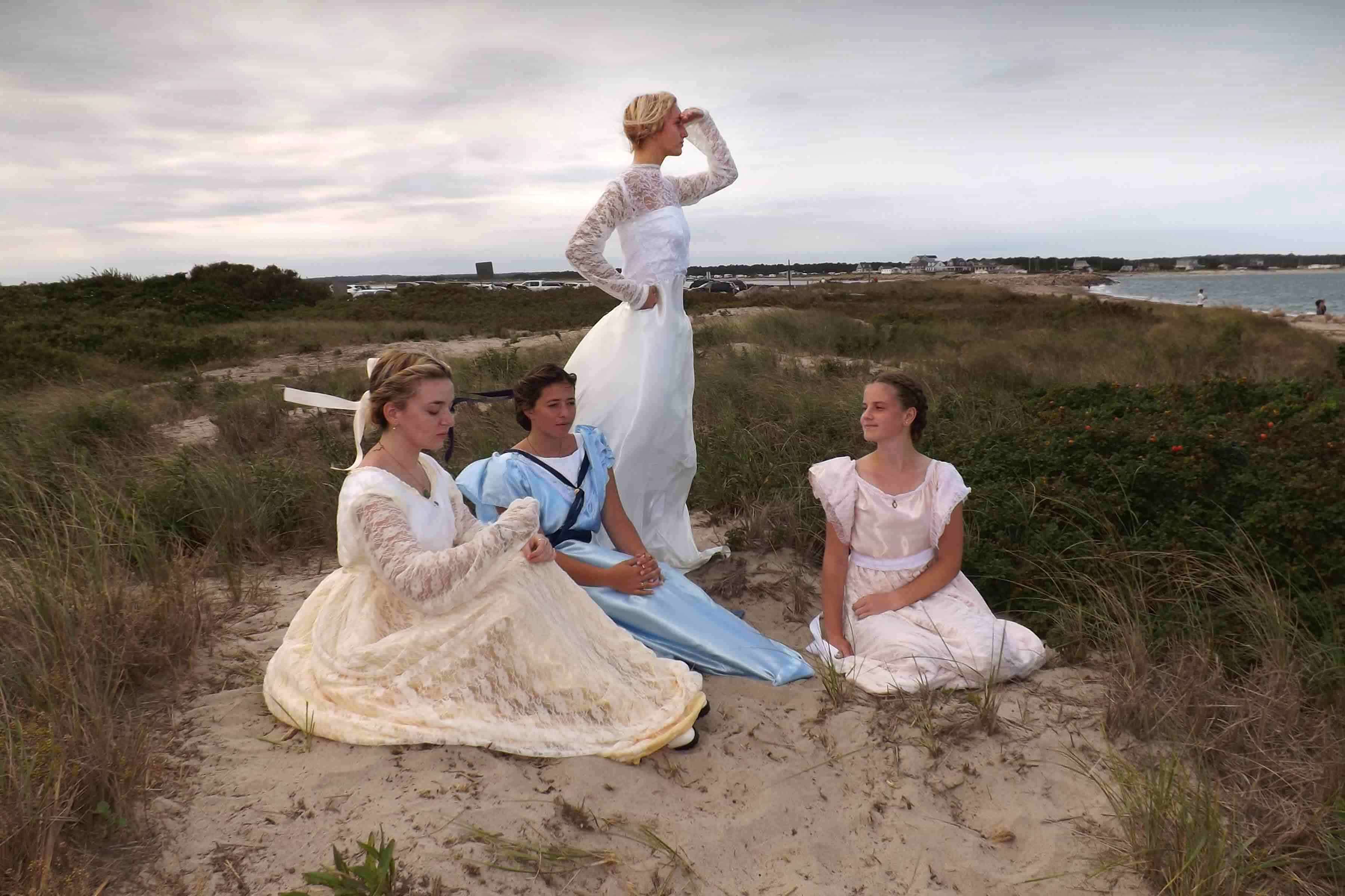 Summer on the mind: High school student and aspiring fashion designer recreates Frank Benson painting