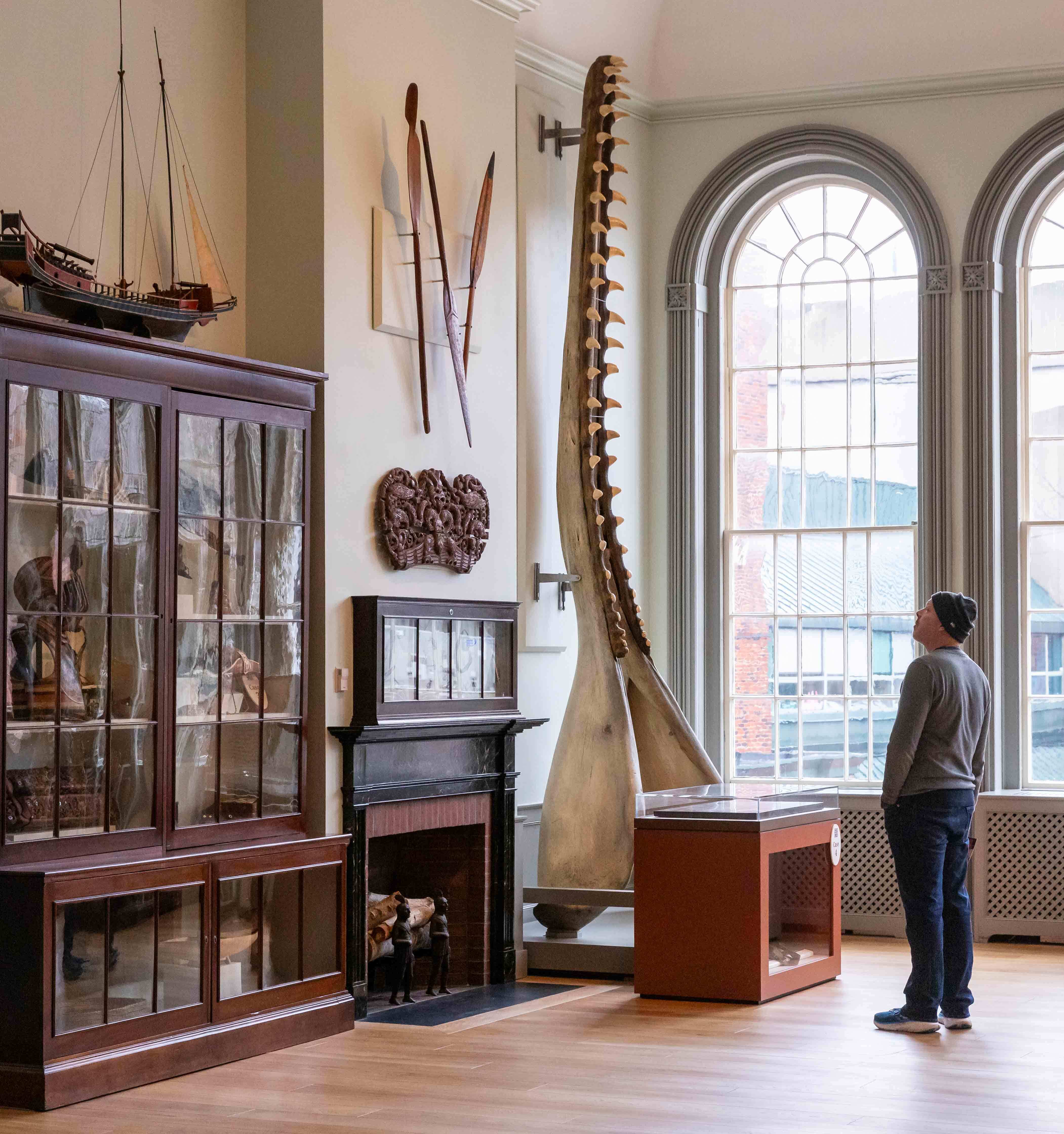 East India Marine Hall guests in the gallery, 2026. Peabody Essex Museum. Photo by Kathy Tarantola/PEM.