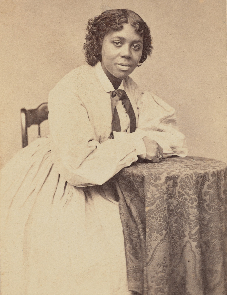 Augustus Marshall, Carte-de-visite of Edmonia Lewis, about 1870.