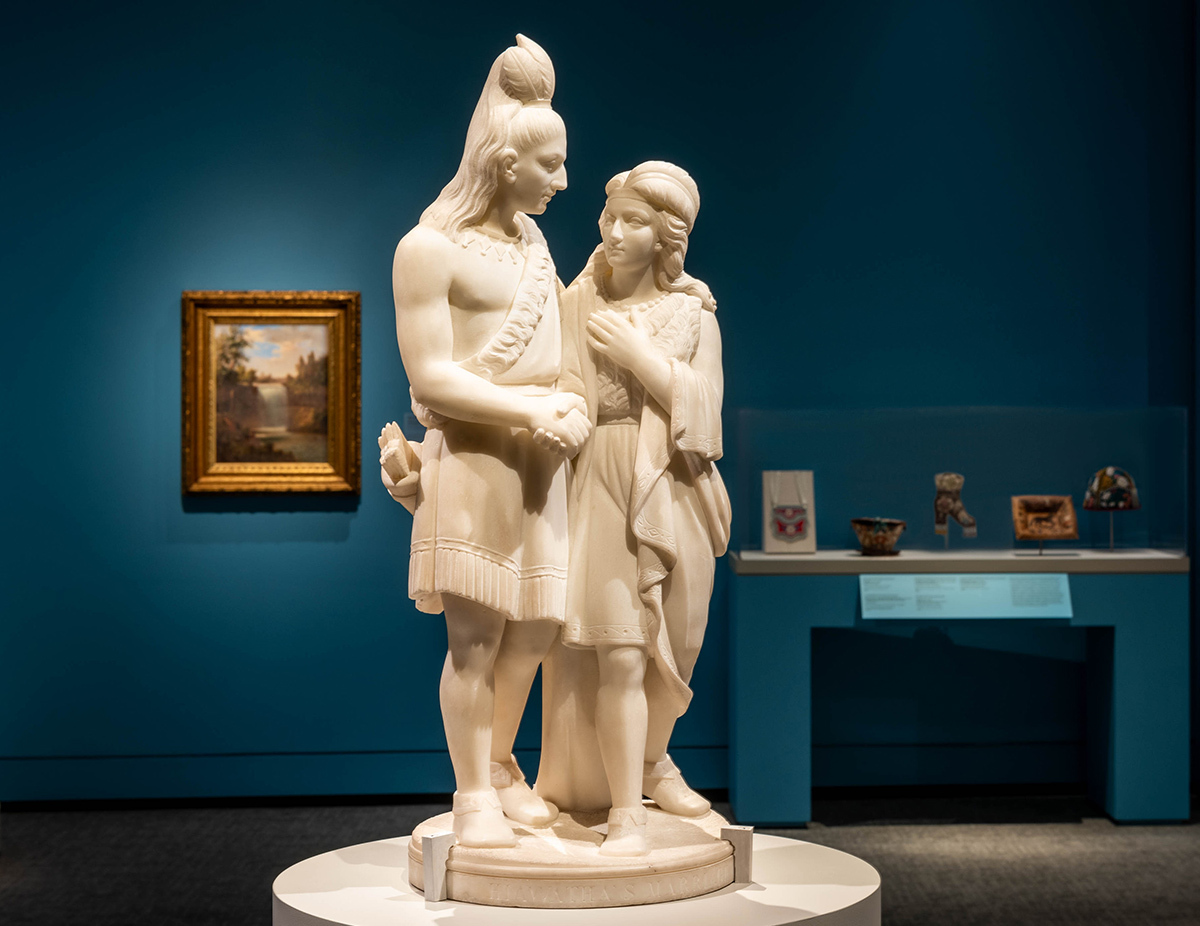 Hiawatha's Marriage at Edmonia Lewis: Said in Stone at PEM