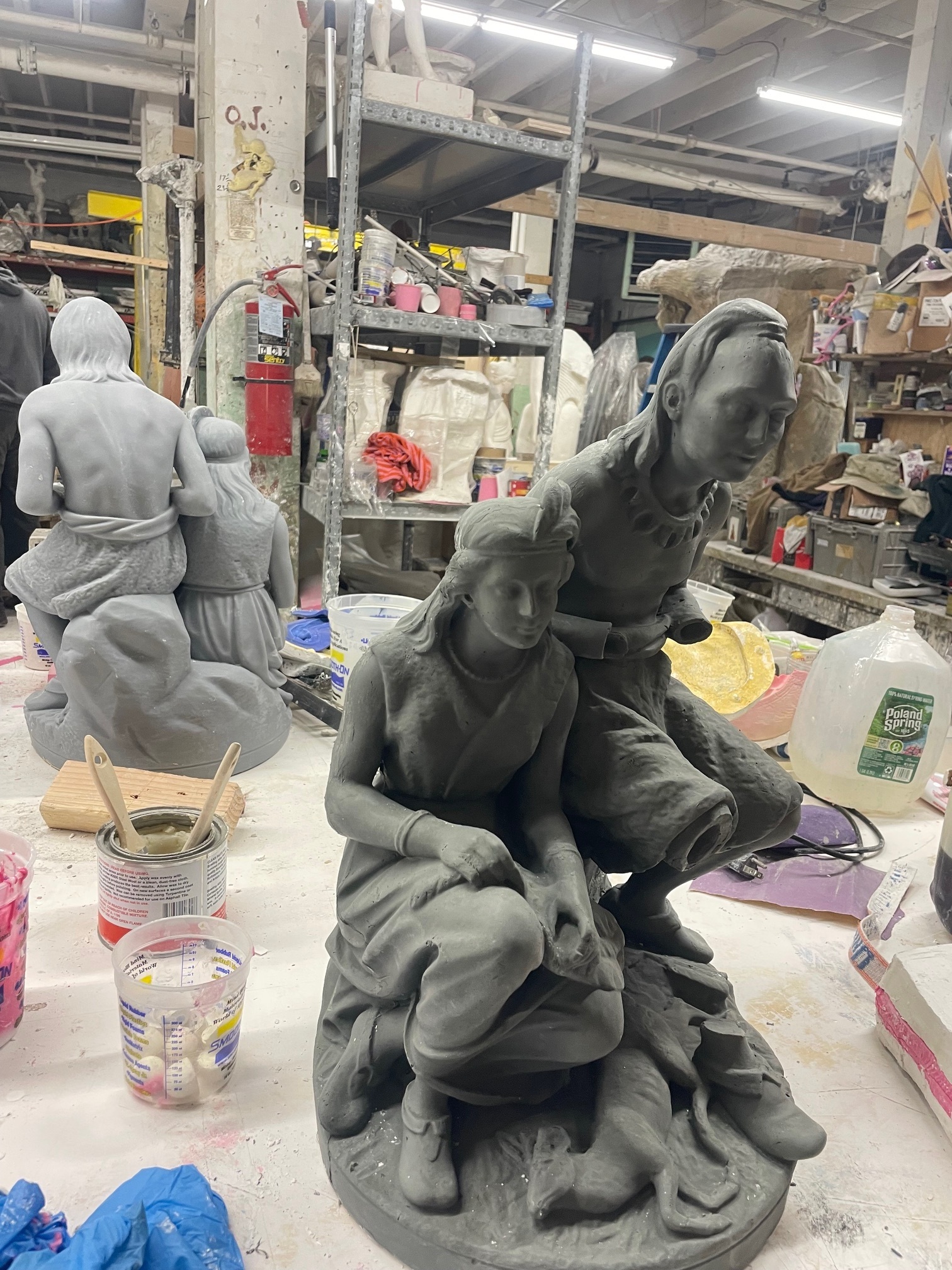 Old Arrow Maker being reproduced at Skylight Studios in Woburn. Photo by Dinah Cardin/PEM.