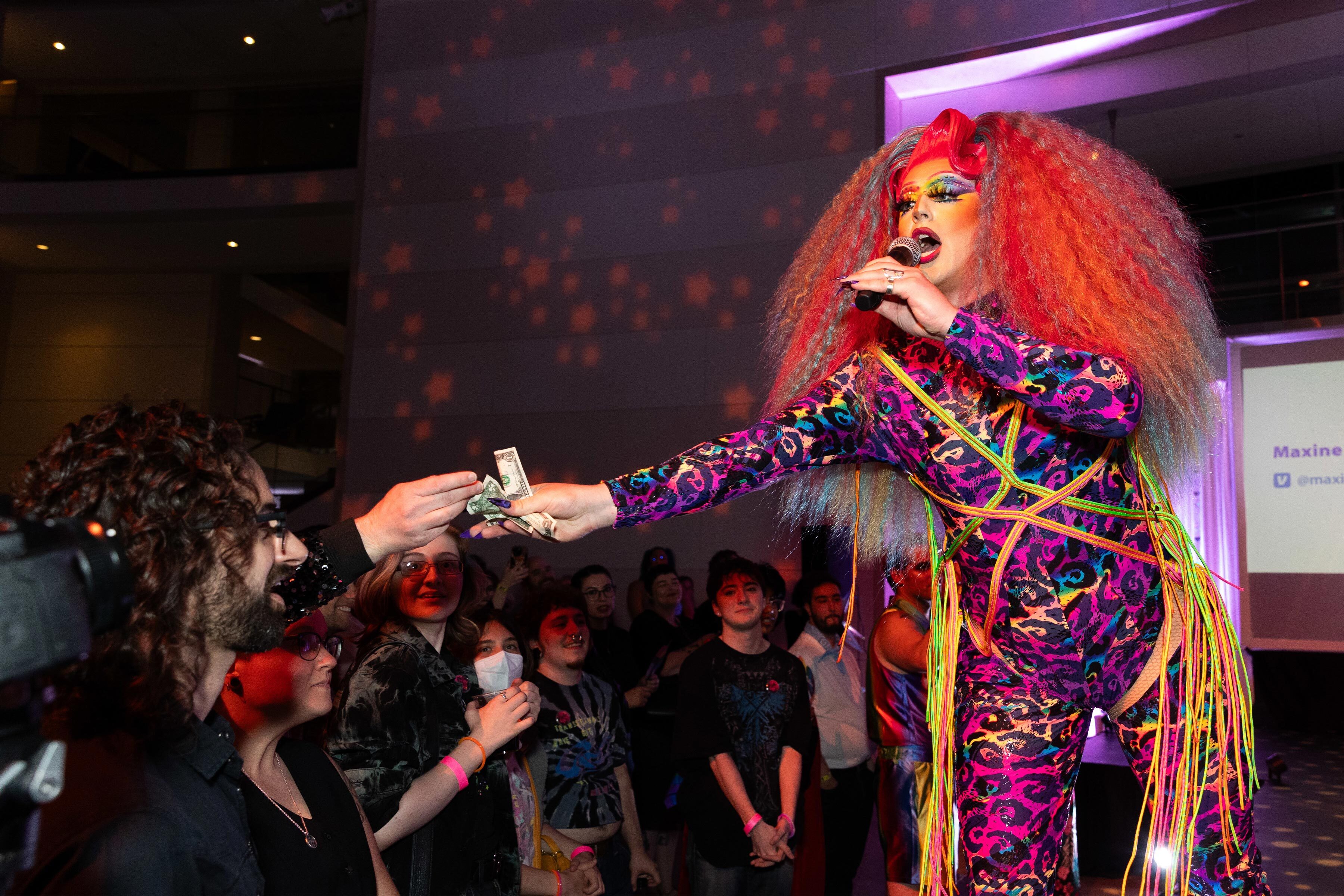 Miz Diamond Wigfall performs at the 2024 “Werk of Art” PEM Pride celebration