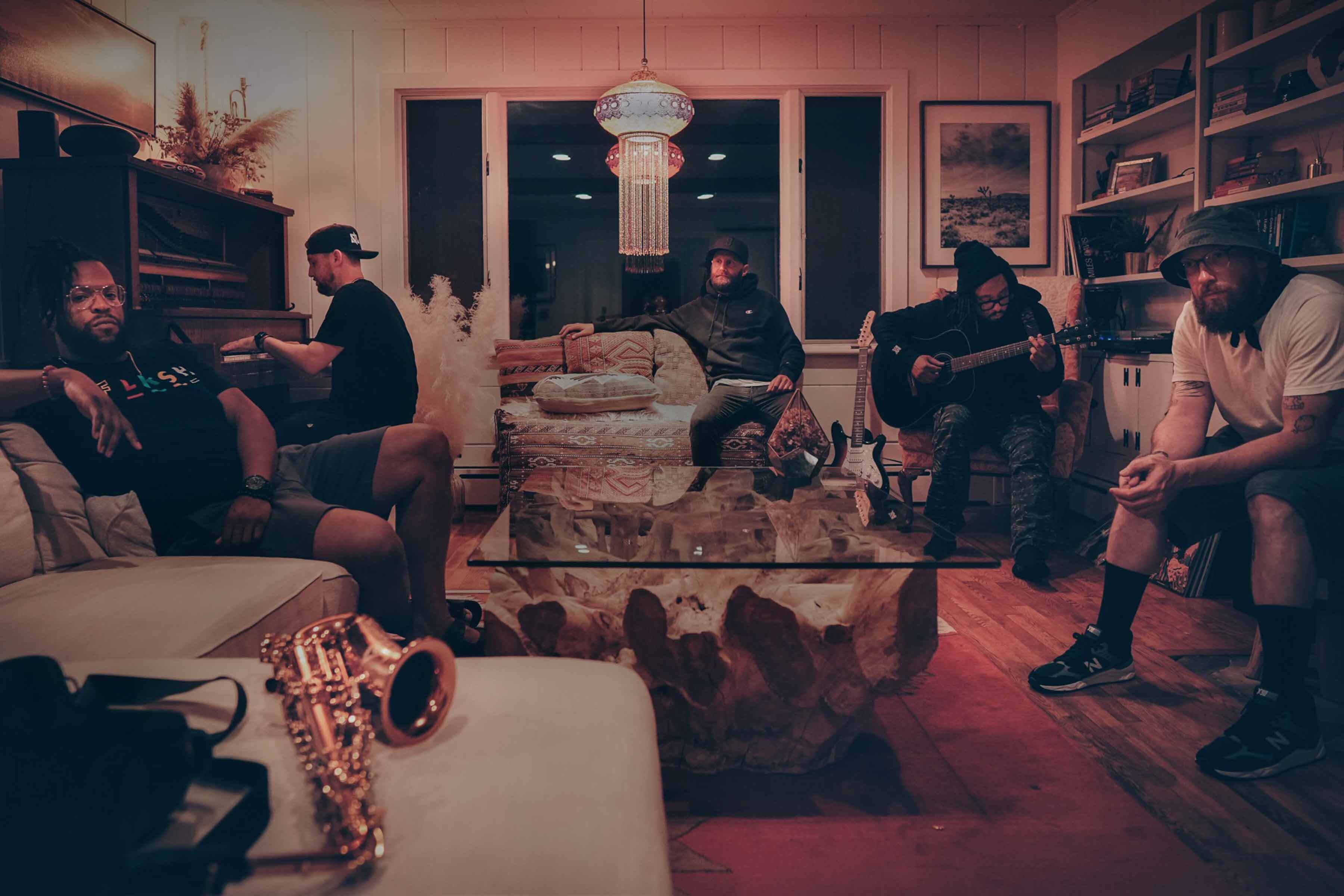Hip-hop band STL GLD documents songwriting session in historic Salem house