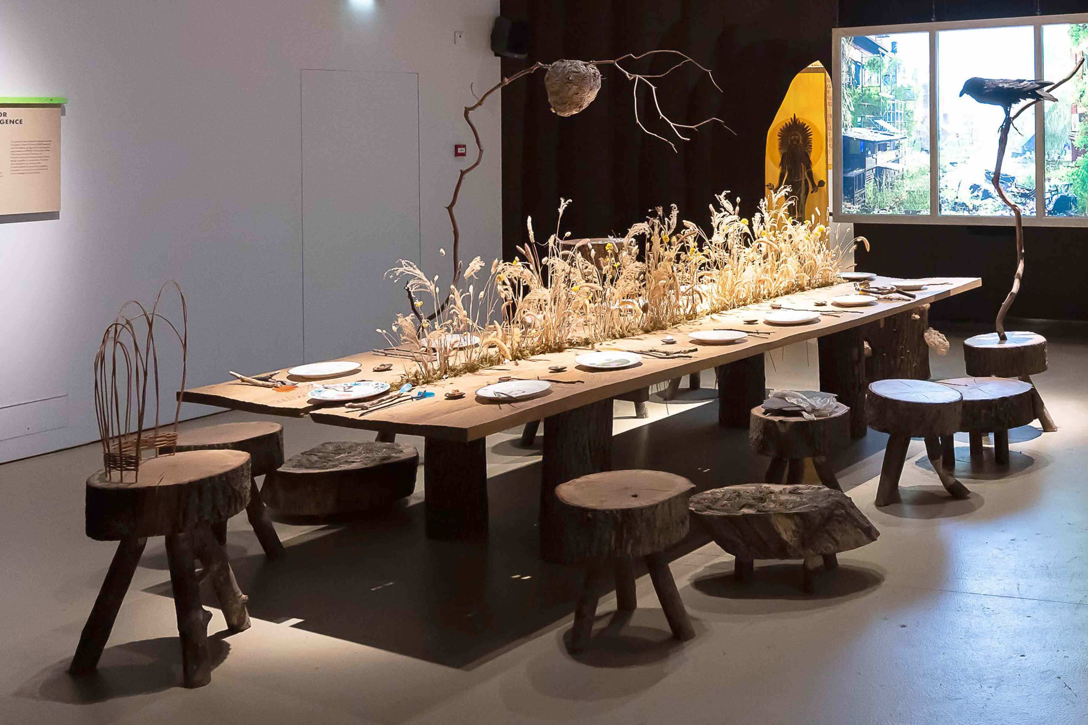 Superflux, Refuge for Resurgence, 2021. Installation view of the Our Time on Earth exhibition at the Barbican Centre. © Tim P. Whitby/Getty Images.