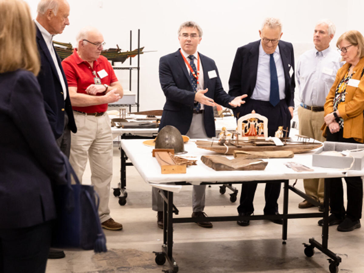 George with the East India Marine Hall Visitor Committee