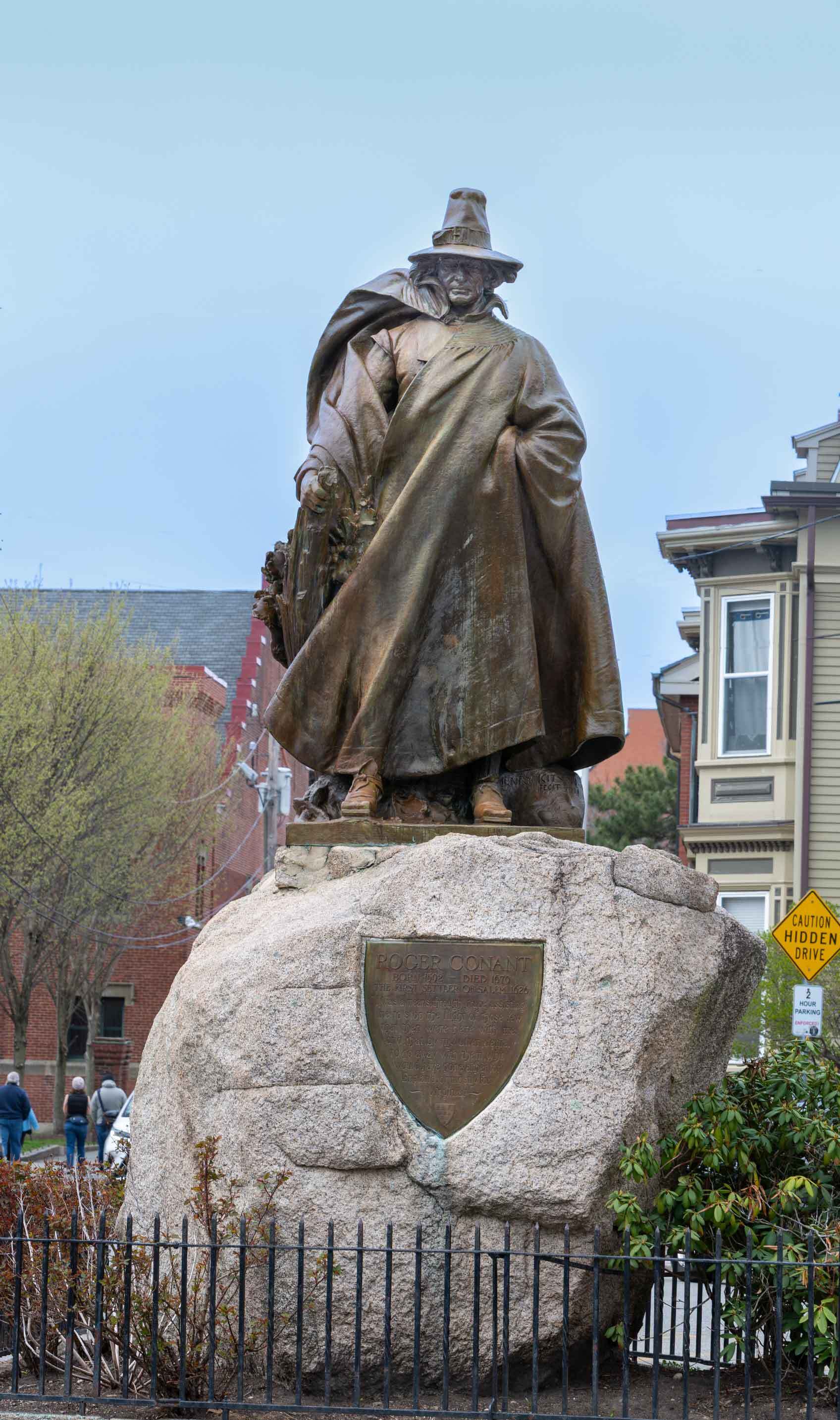 Roger Conant statue in Salem. Photo by Kathy Tarantola/PEM.