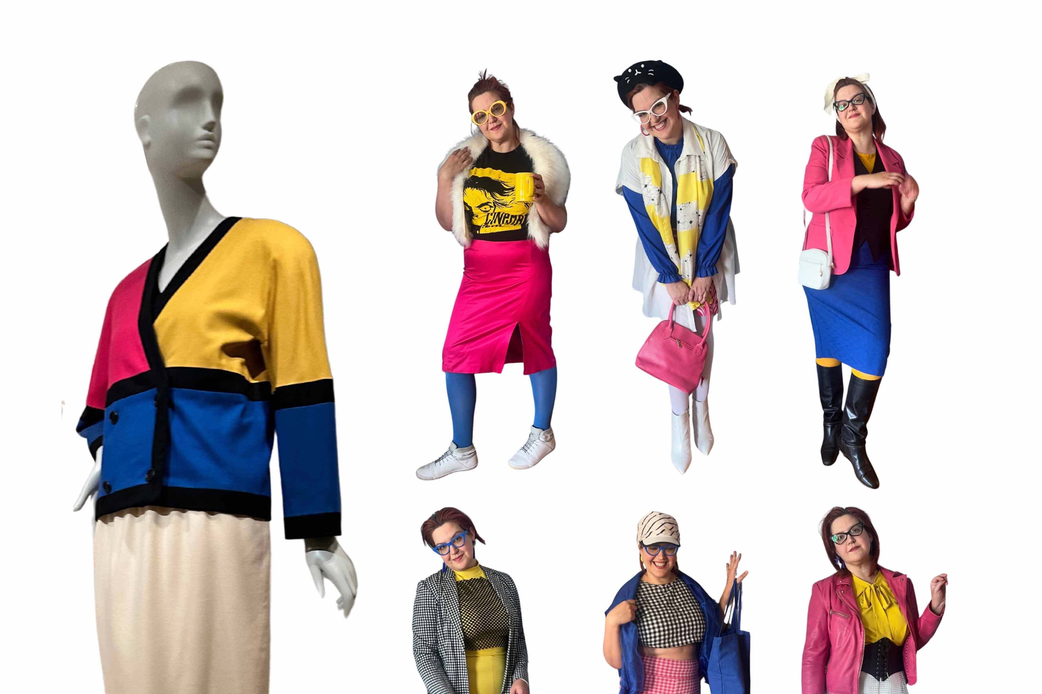 Dressing up for a Salem Main Streets Fashion show inspired by PEM artworks