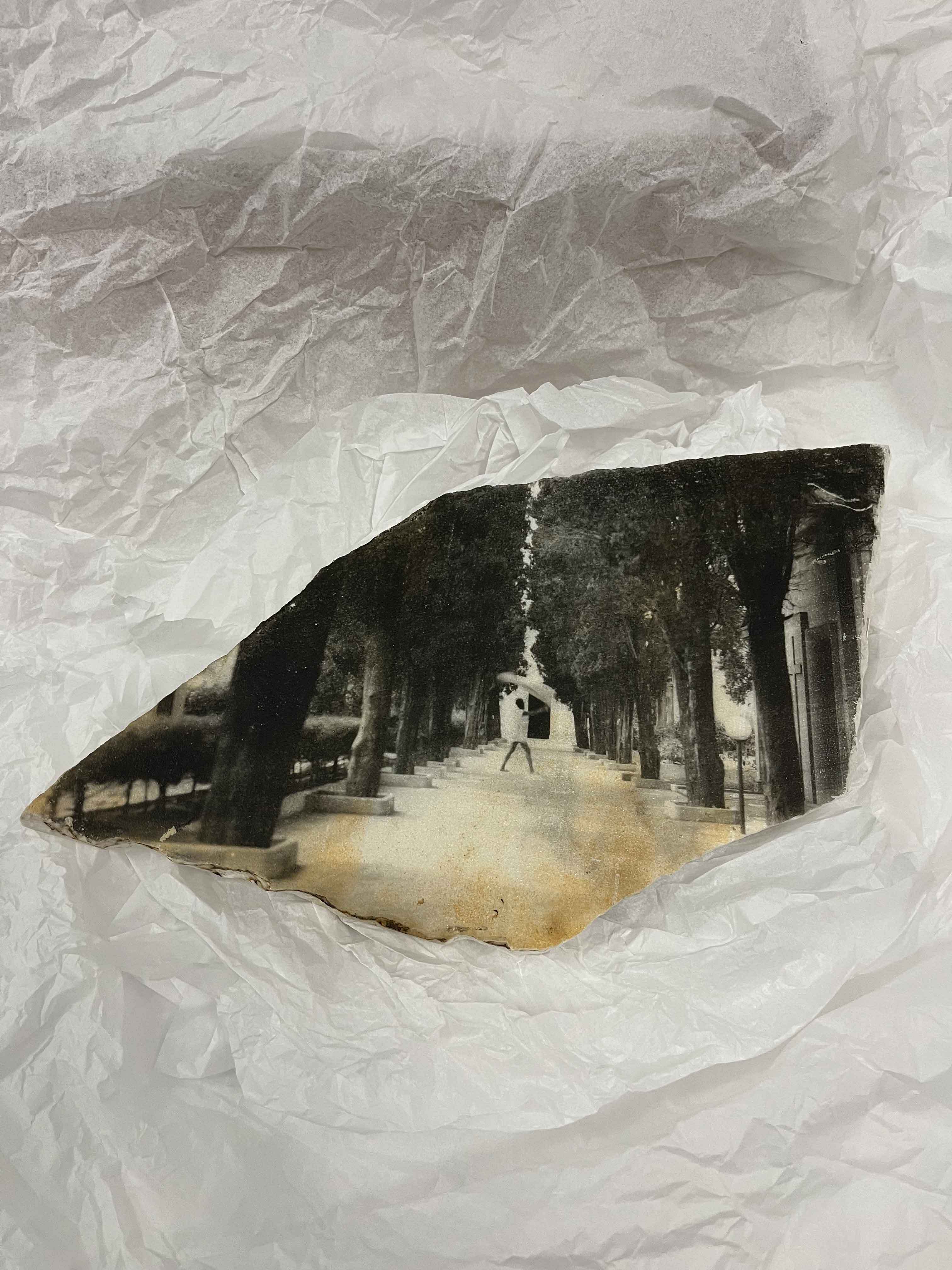 Gisela Torres, Conjure No. 3, 2020. Marble and paper. Museum purchase. 2025.19.1. © Gisela Torres. Peabody Essex Museum. Image courtesy of the artist.