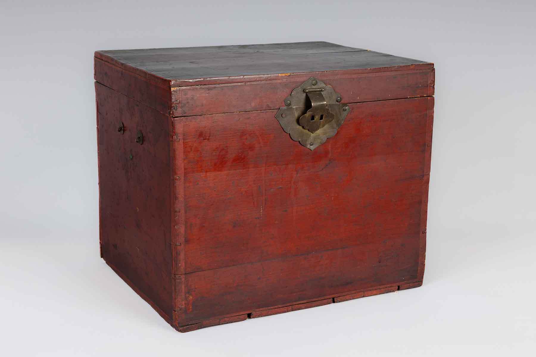 Wooden Accounts Tea Chest