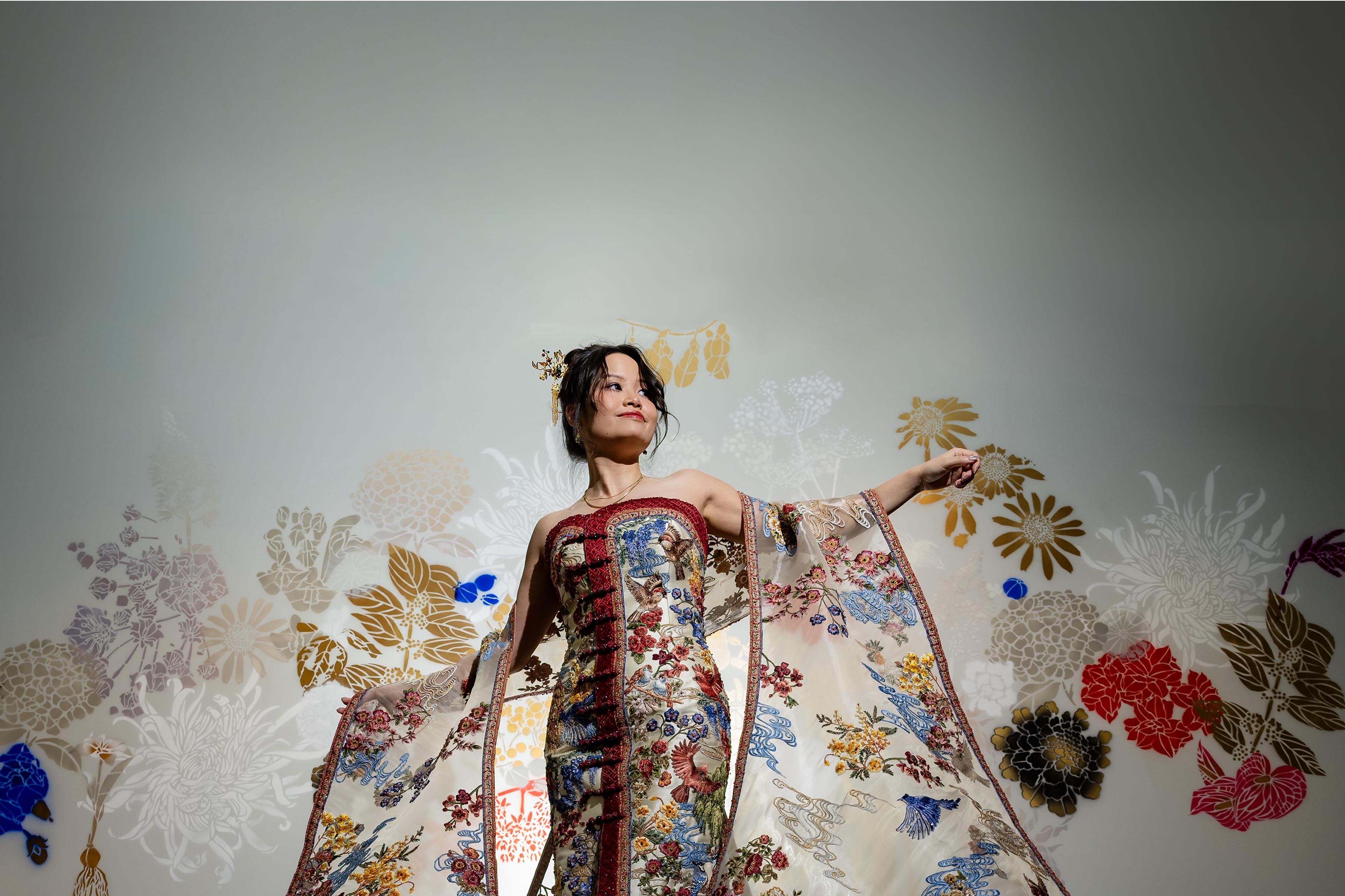 Stella Lunardy wedding dress on Patty Schiller