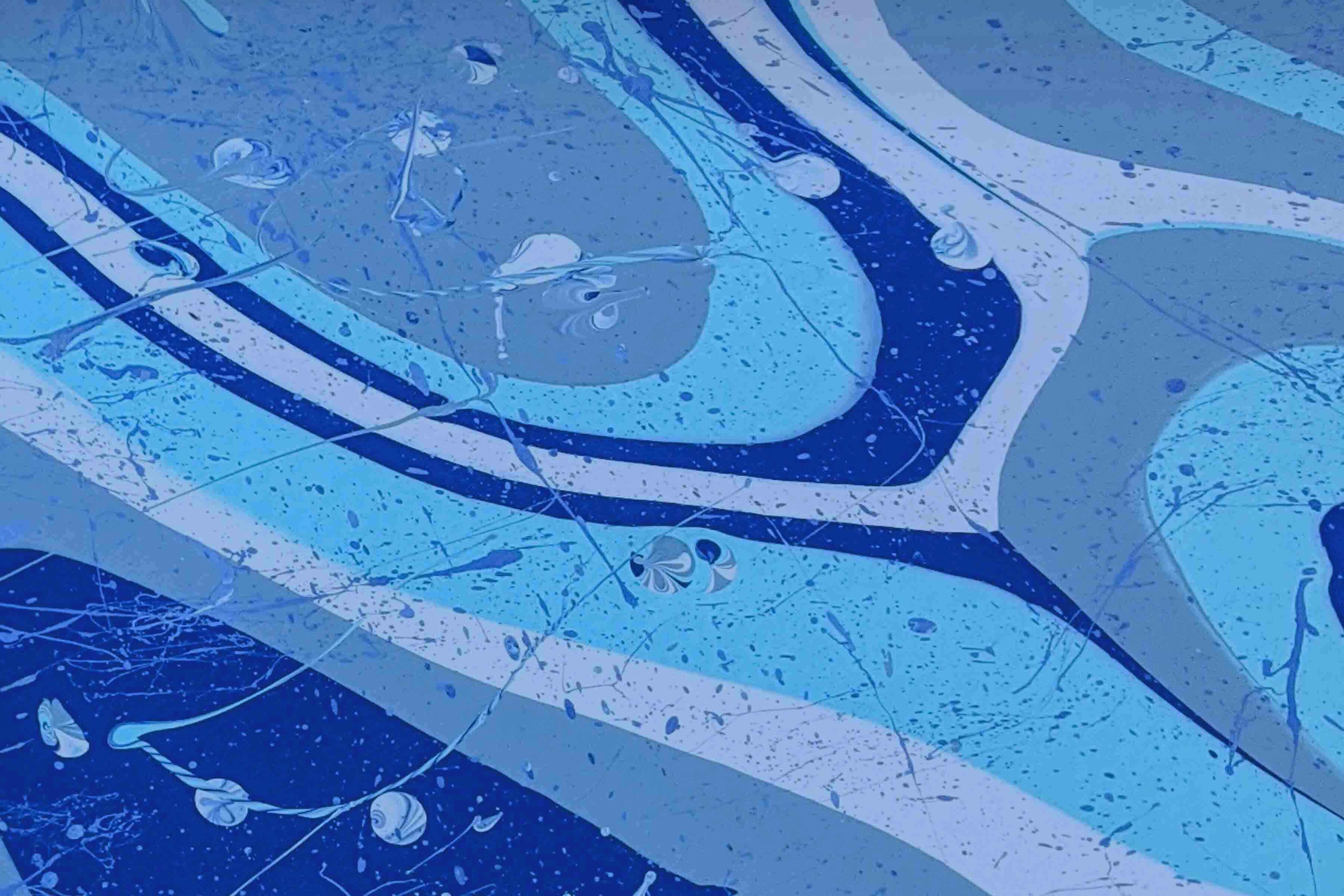 Paint pour galaxy paintings