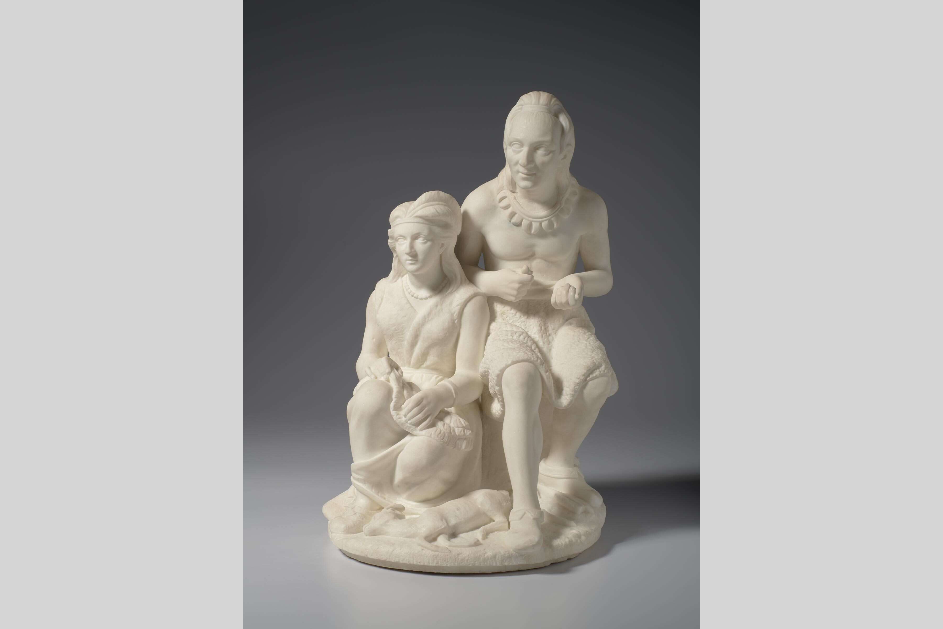 Edmonia Lewis The Old Indian Arrow Maker and His Daughter modeled 1866 carved 1867