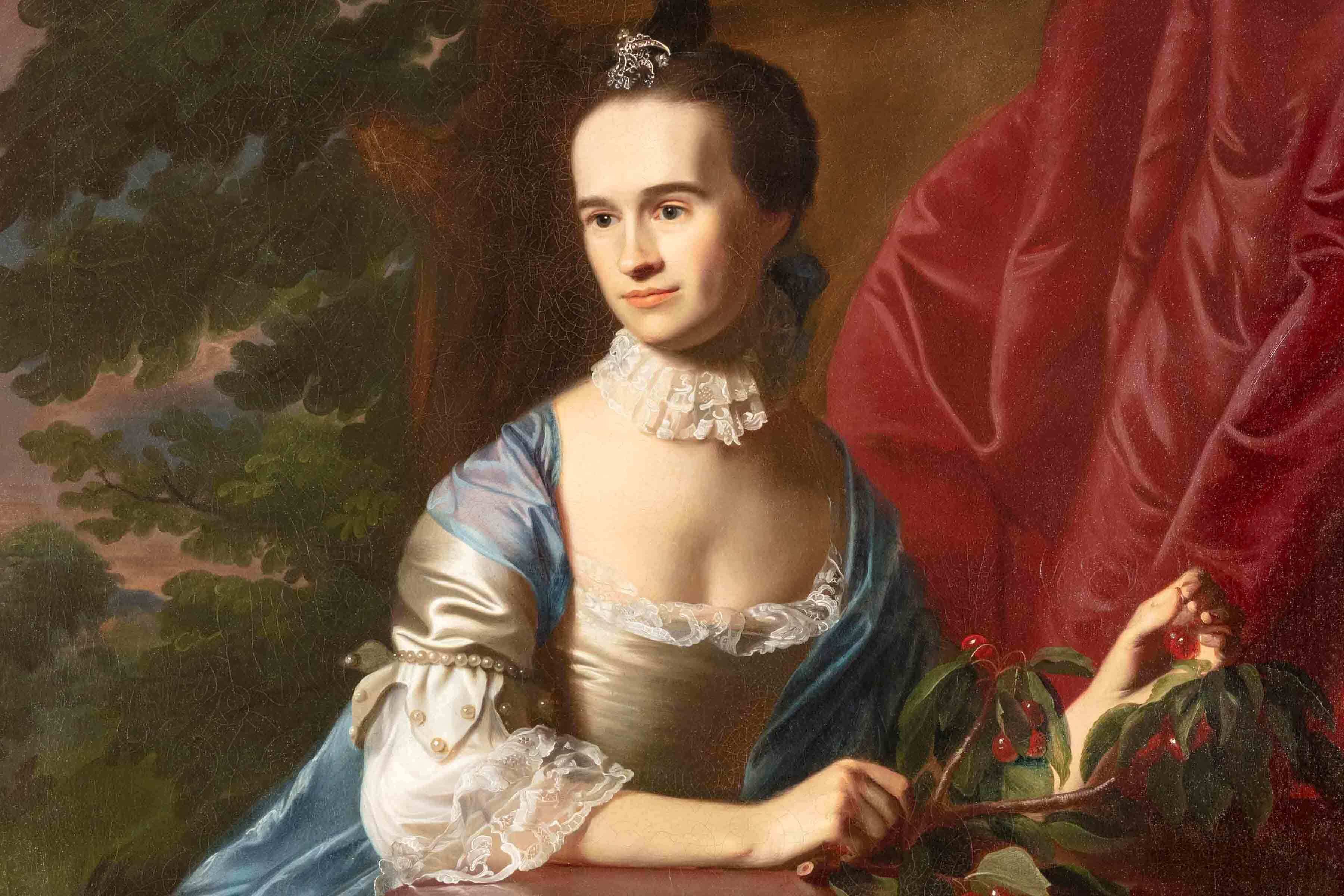 Portrait of Sarah Erving Waldo, 1764–65 John Singleton Copley. Oil on canvas, 59 × 48 in. (149.9 × 121.9 cm). Gift of Mr. and Mrs. Charles Edward Cotting, 1976 (M16521)