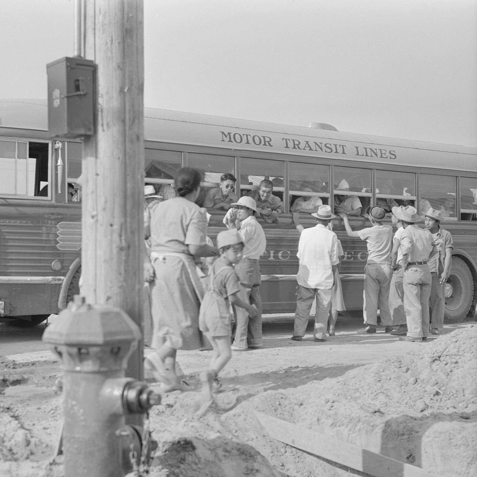 Arrival of Japanese Americans at Poston War Relocation Center, 1942