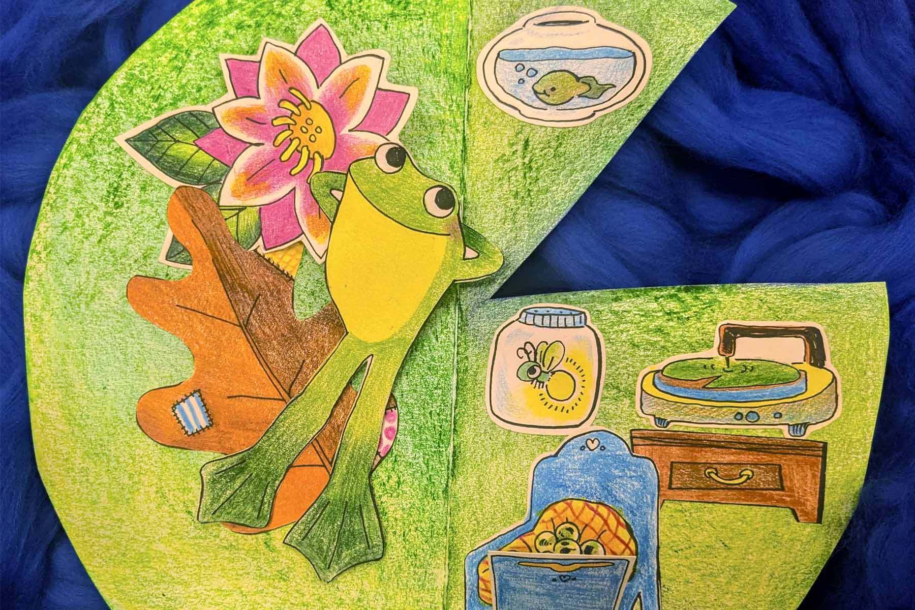 Drop-In Art Making: Foldable Winter Animal Scenes
