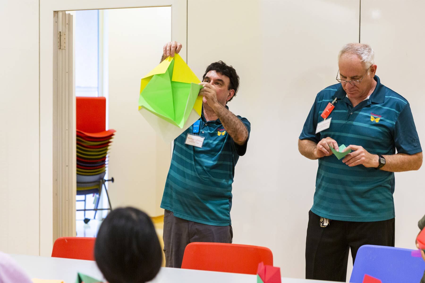 Drop-In Art: Origami Unfolded Origami Pop-Up Demo