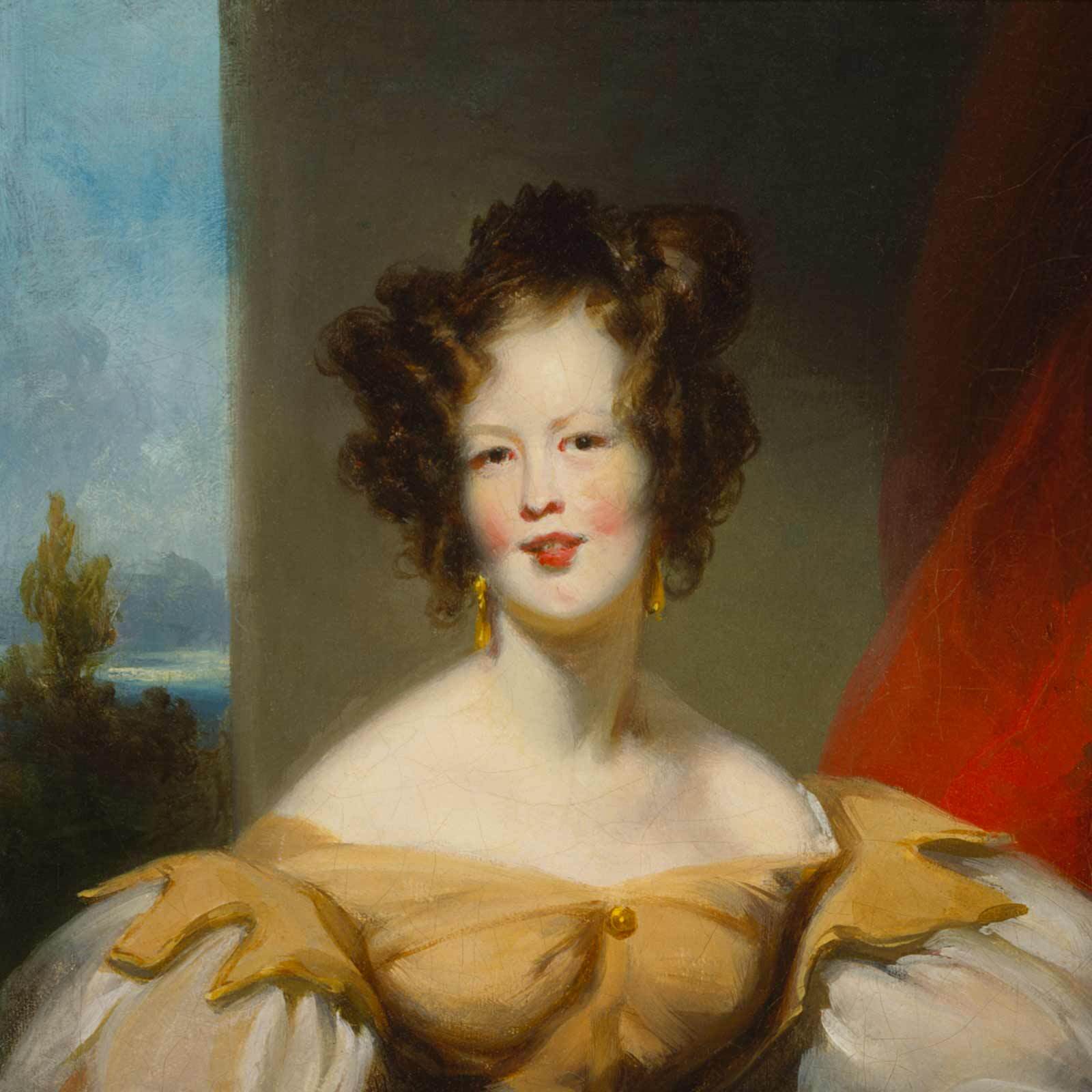 George Chinnery, Portrait of Harriet Low, 1833. Oil on canvas.