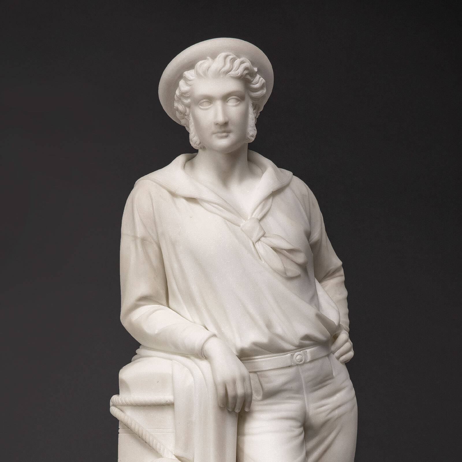 Marble sculpture of Commerce by Emma Stebbins, 1860.