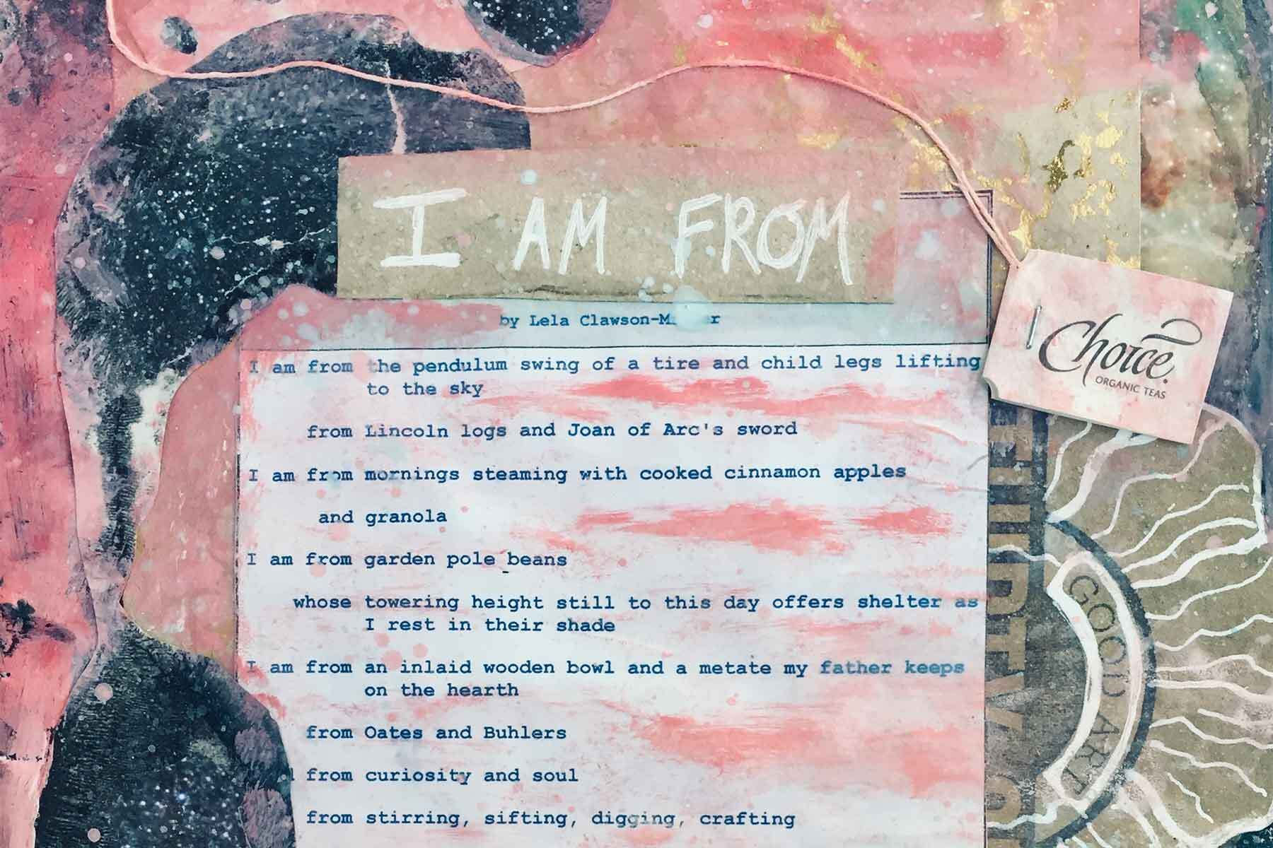 “Where I’m From” Poetry and Collage