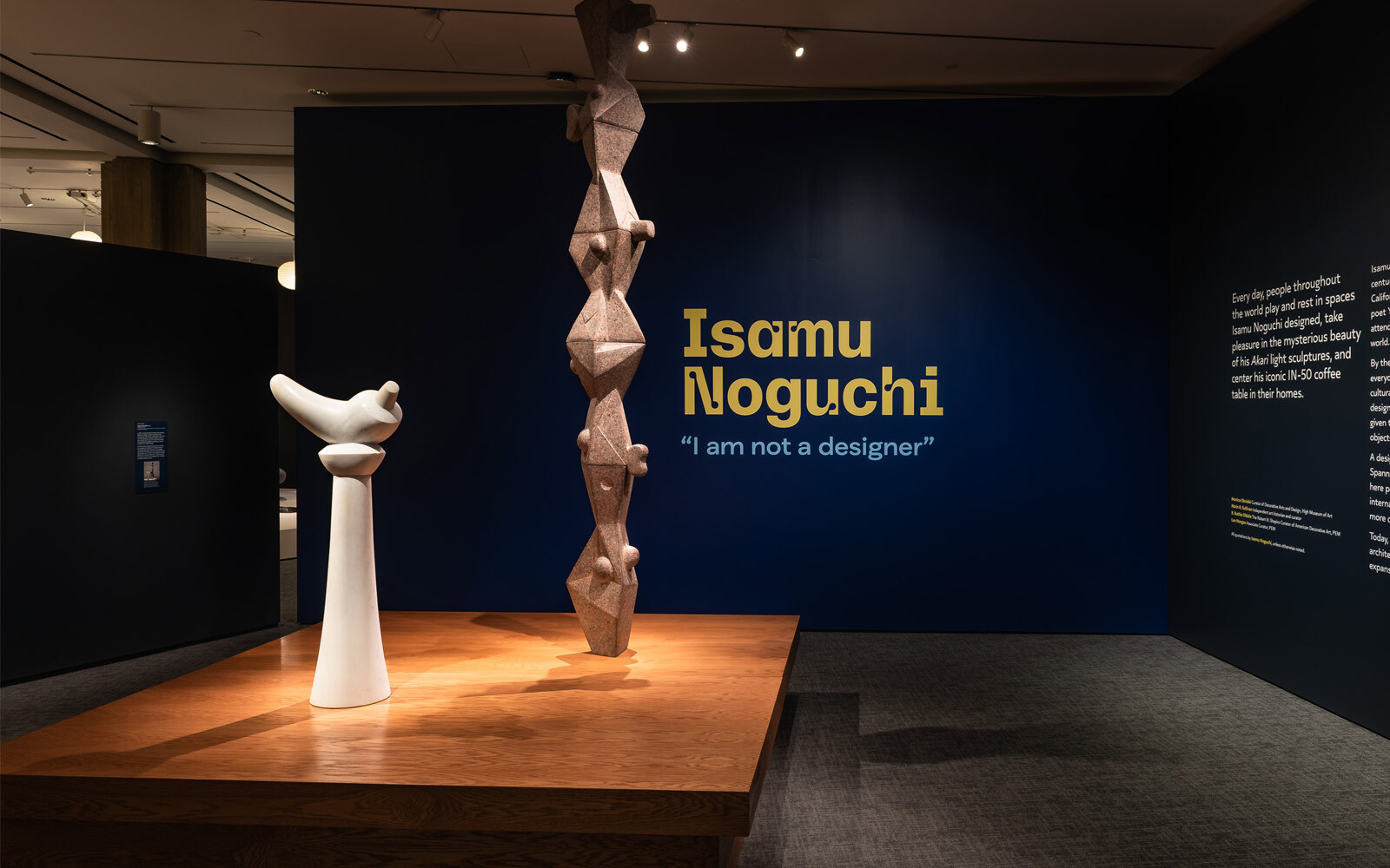 Isamu Noguchi I am not a designer exhibition entry