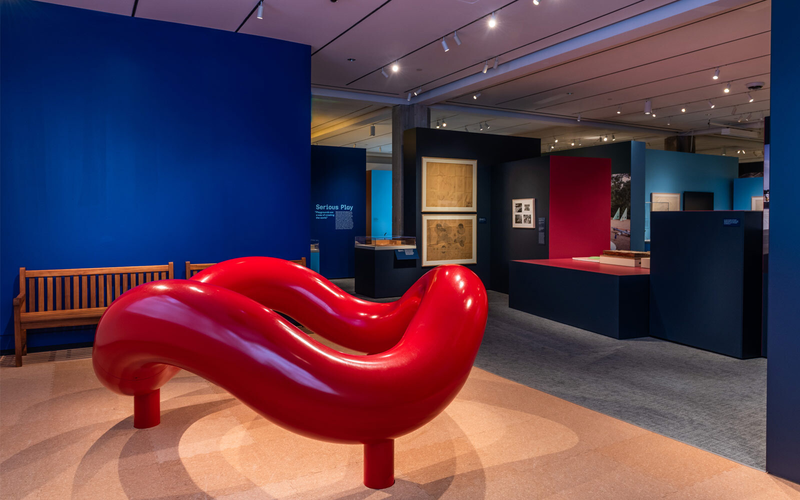 Touchable play area for children in the Noguchi exhibition