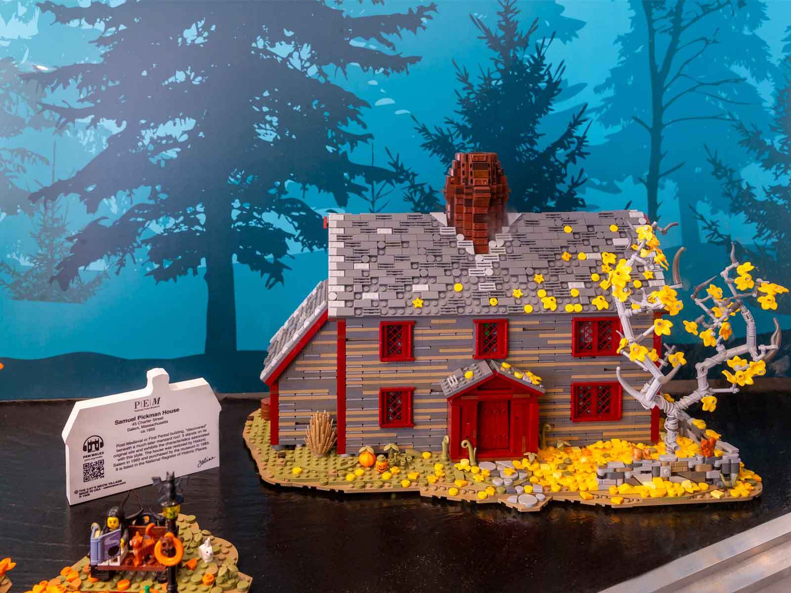 Samuel Pickman house recreated in LEGO by artist Jeff Chapman