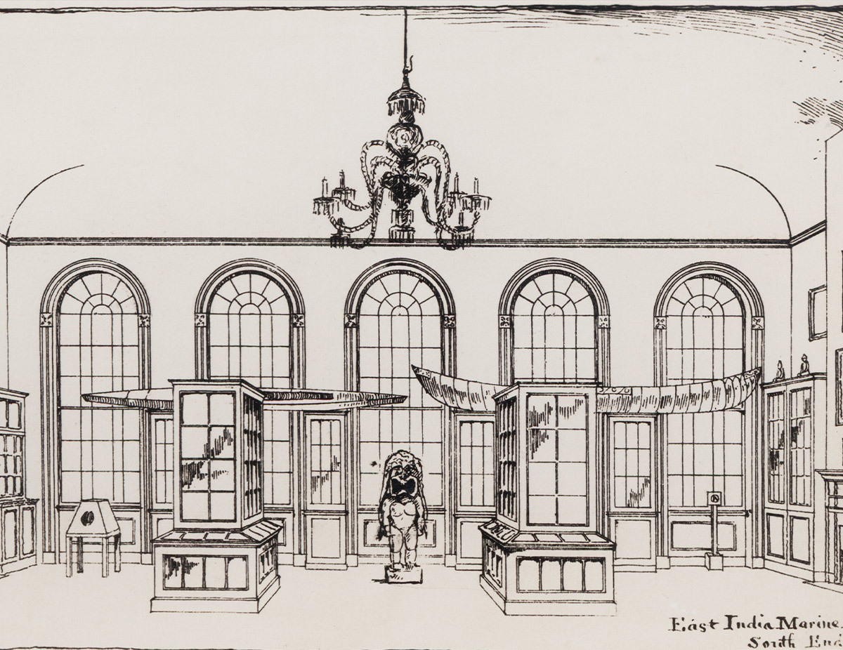 Attributed to James Henry Emerton, East India Marine Hall, 1824-1867, South End, 1879.