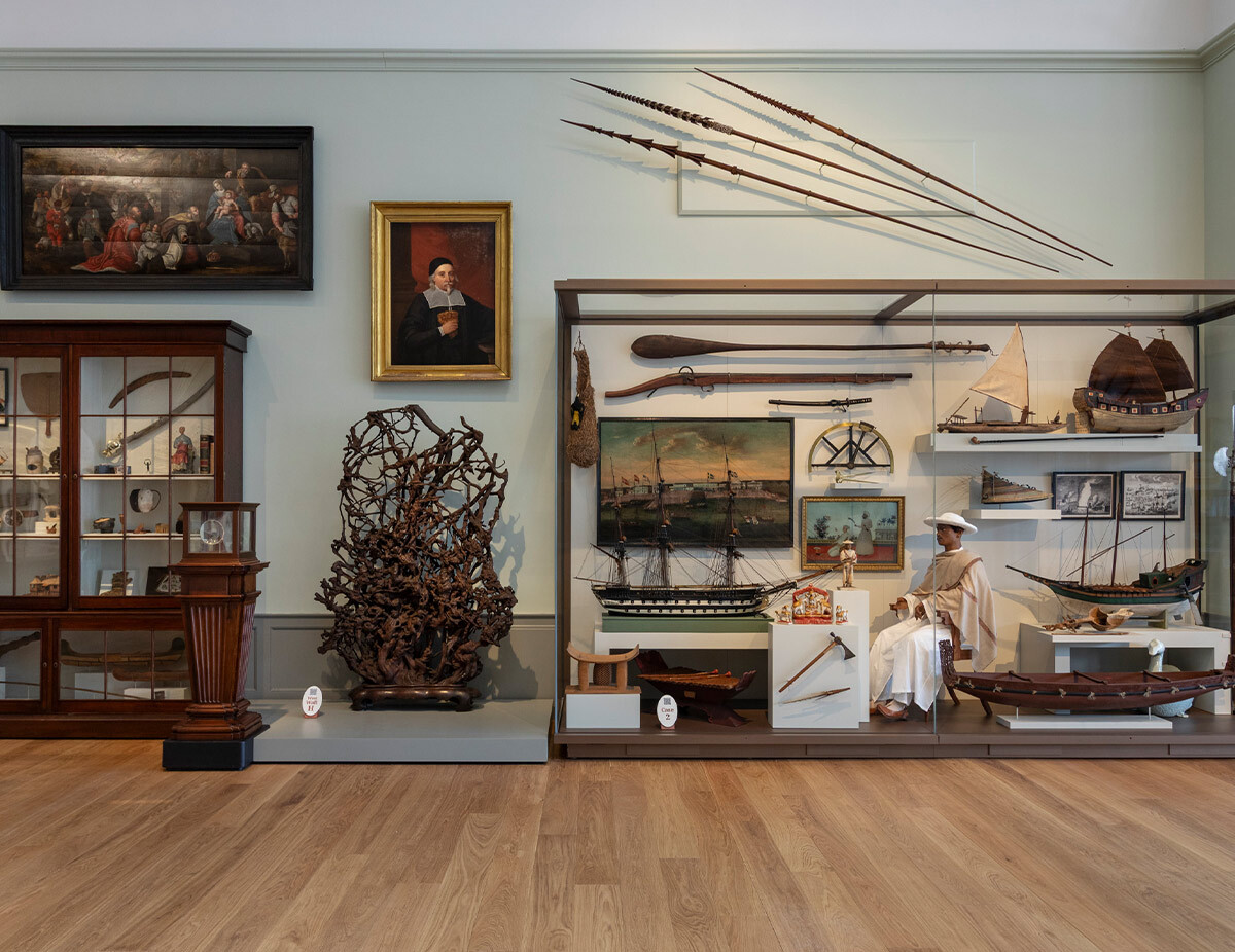 East India Marine Hall reinstalled with some of the museum’s earliest objects.