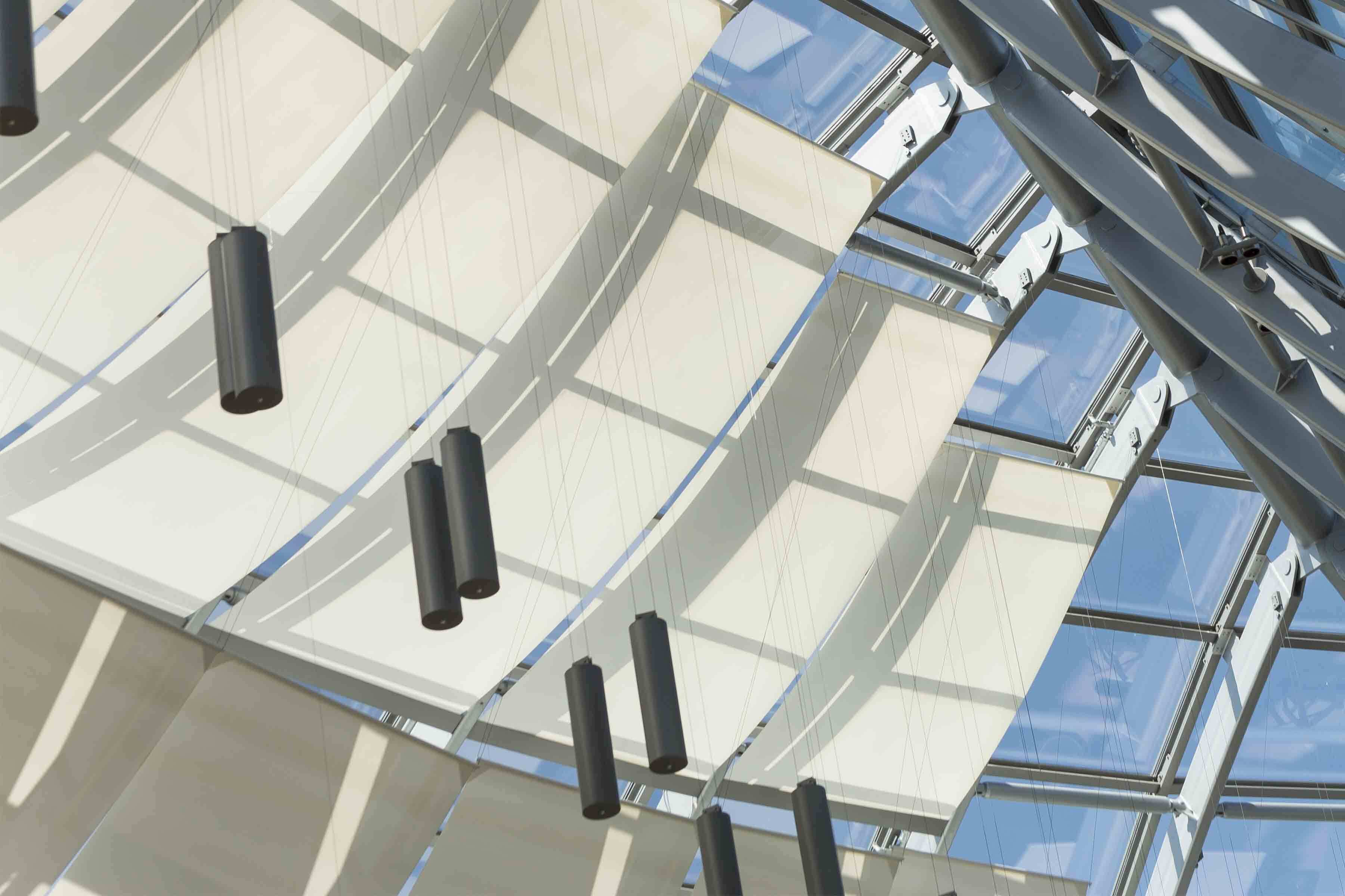 A view of the Atrium ceiling