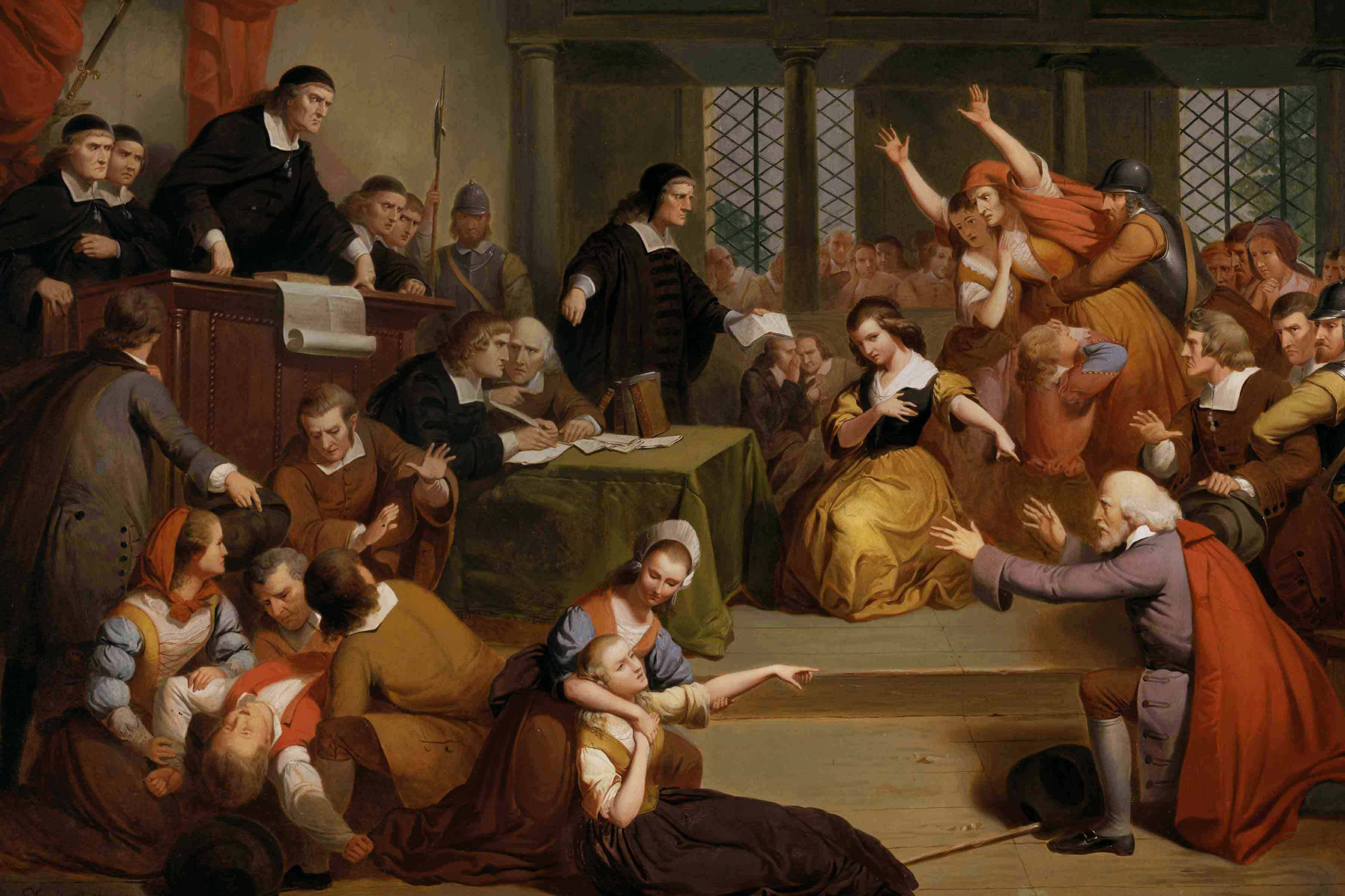 Trial of George Jacobs, August 5, 1692, 1855. Oil on canvas.