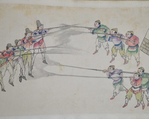 Artists in China. Opium War album, about 1860