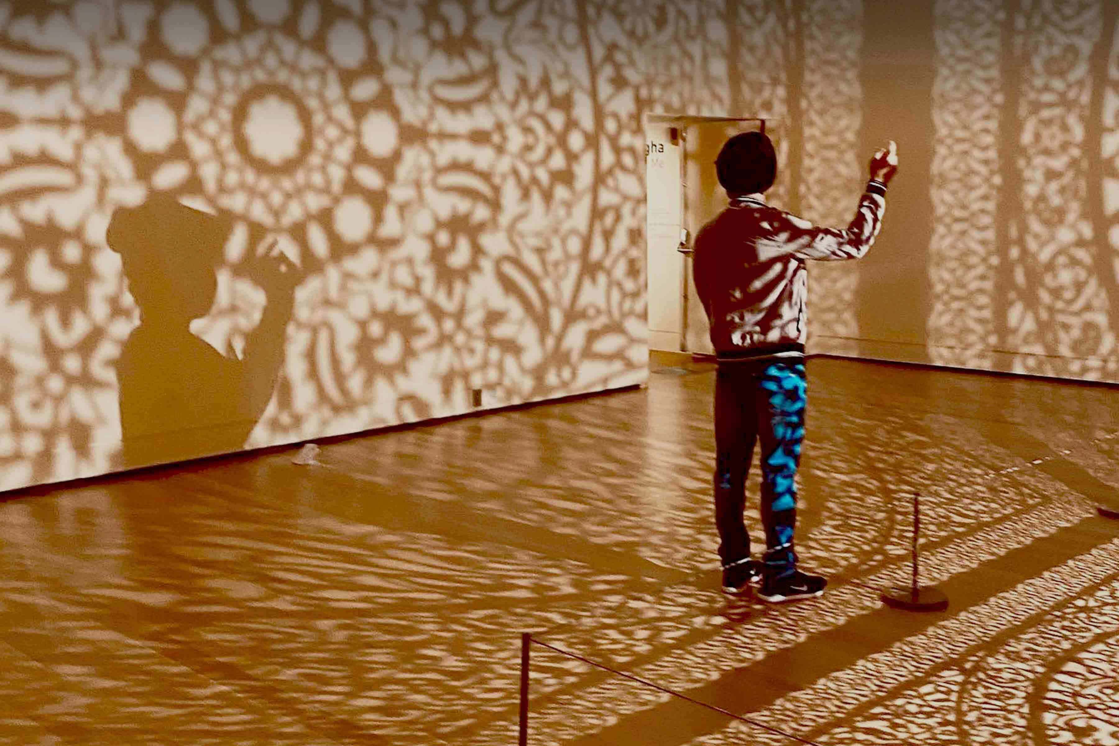 Students explore galleries and offer input on how to reflect and celebrate Latinx culture