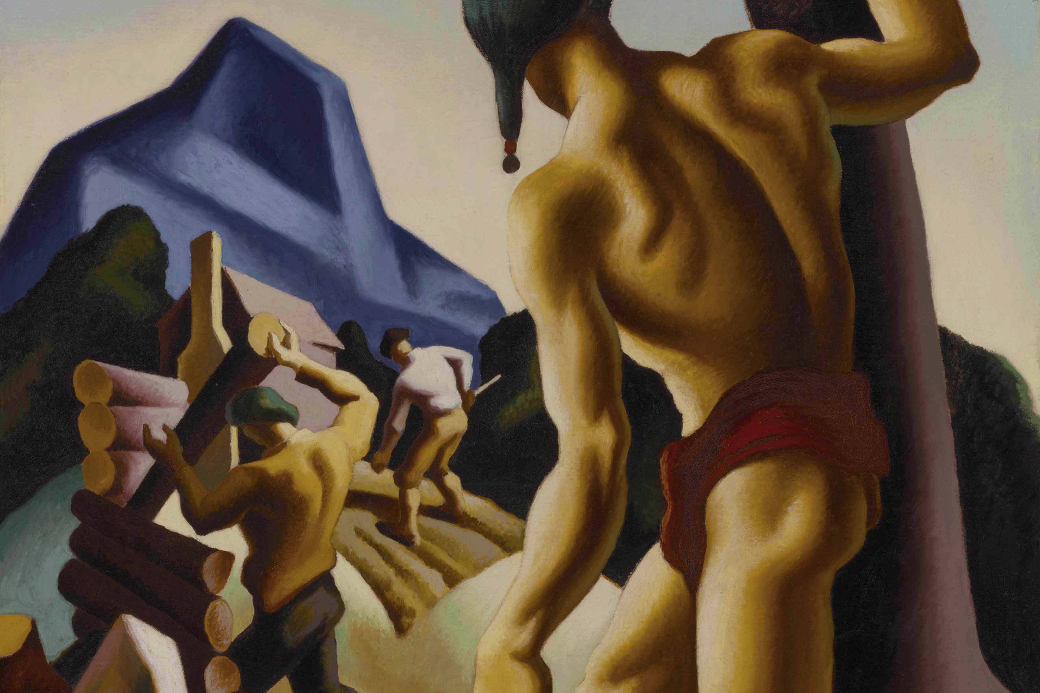 Benton painting Native Americans