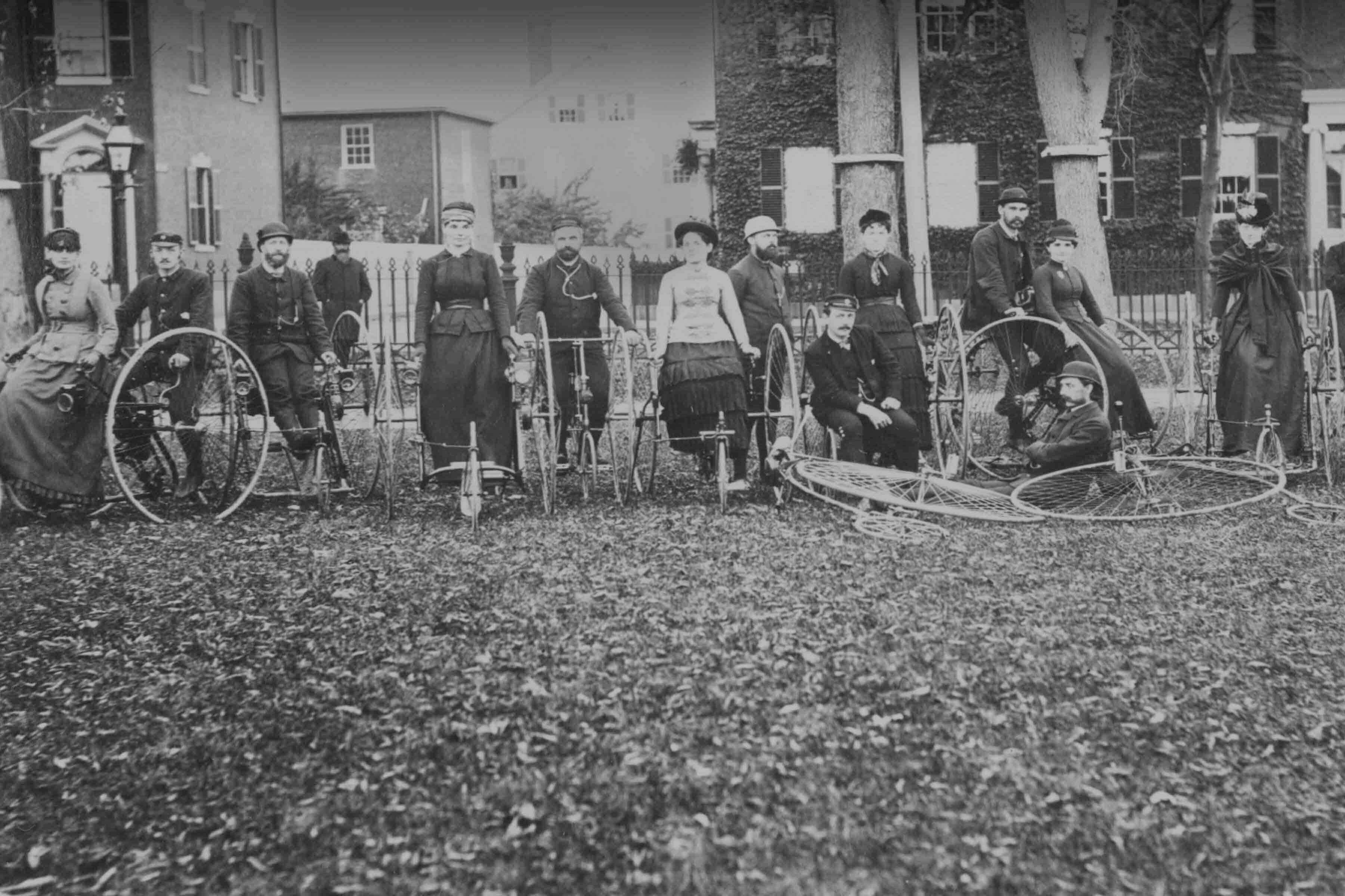 Salem and the lady cyclist