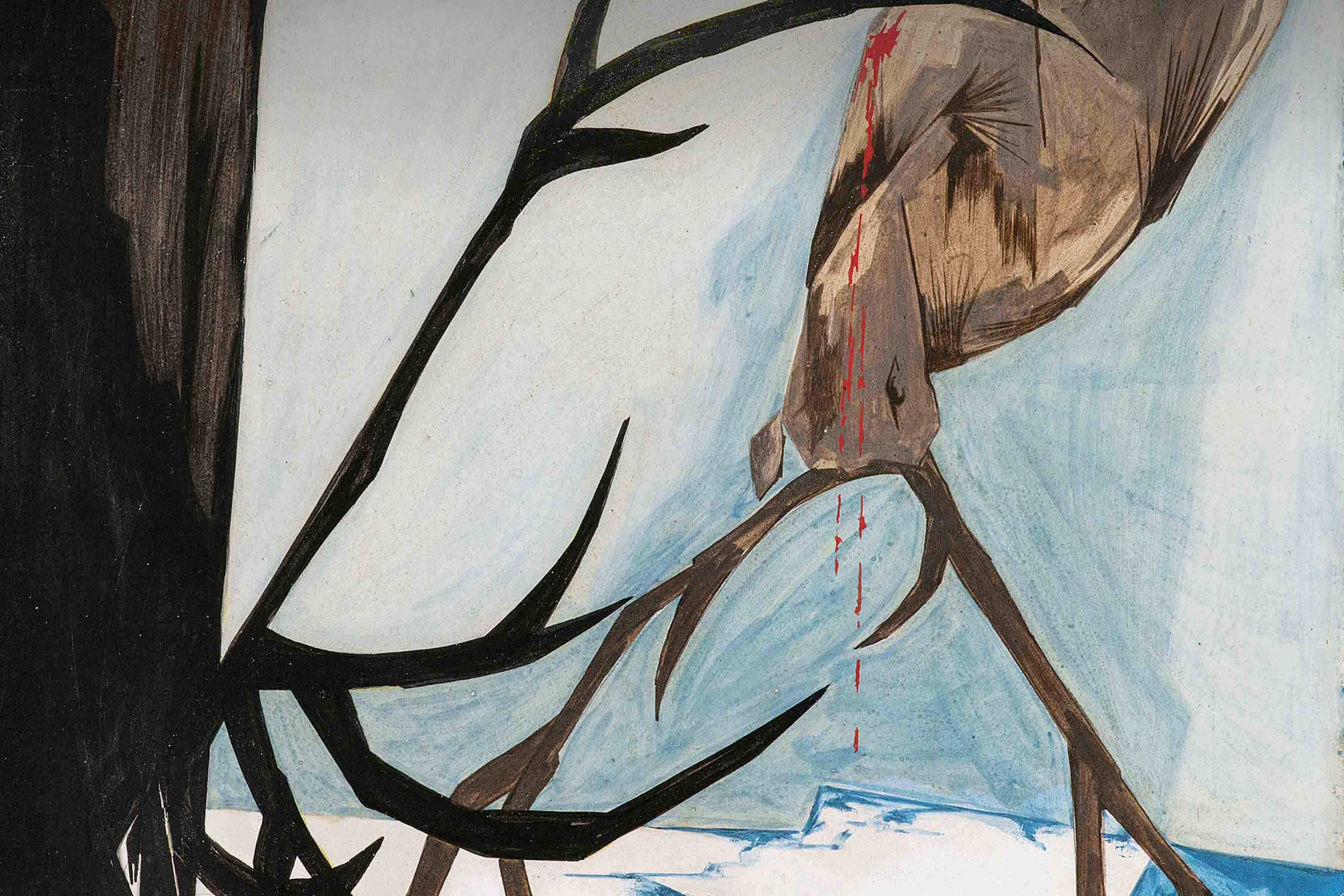 Panel 22, 1956, (detail) Collection of Robert Gober and Donald Moffett. © The Jacob and Gwendolyn Knight  Lawrence Foundation, Seattle/Artists Rights Society (ARS), New York. Photo by Bob Packert/PEM.