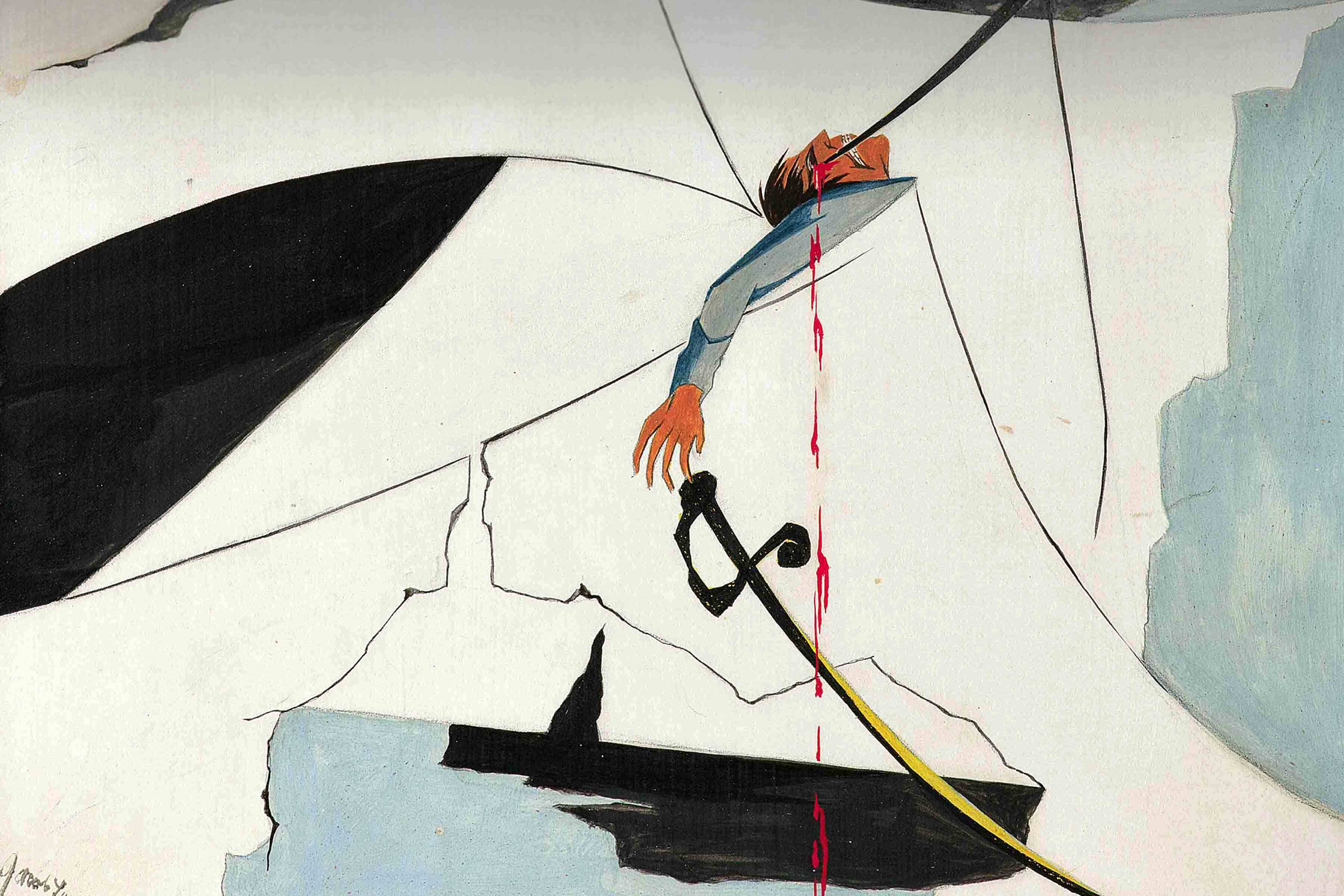 Panel 23, 1956, Collection of Harvey and Harvey-Ann Ross. © The Jacob and Gwendolyn Knight Lawrence Foundation, Seattle/Artists Rights Society (ARS), New York. Photo by Bob Packert/PEM.