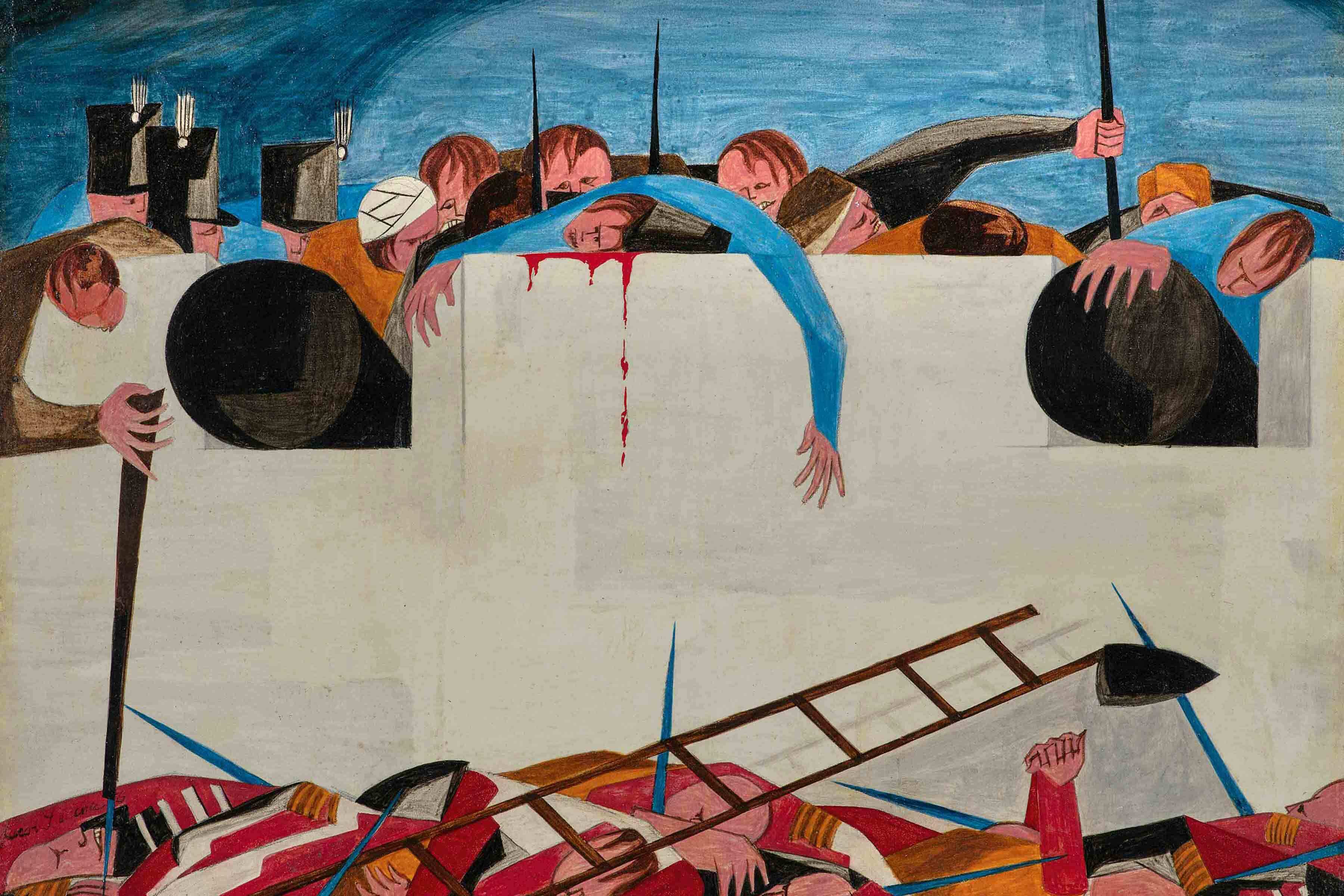 Panel 25, 1956, Collection of Harvey and Harvey-Ann Ross. © The Jacob and Gwendolyn Knight Lawrence Foundation, Seattle/Artists Rights Society (ARS), New York. Photo by Bob Packert/PEM.