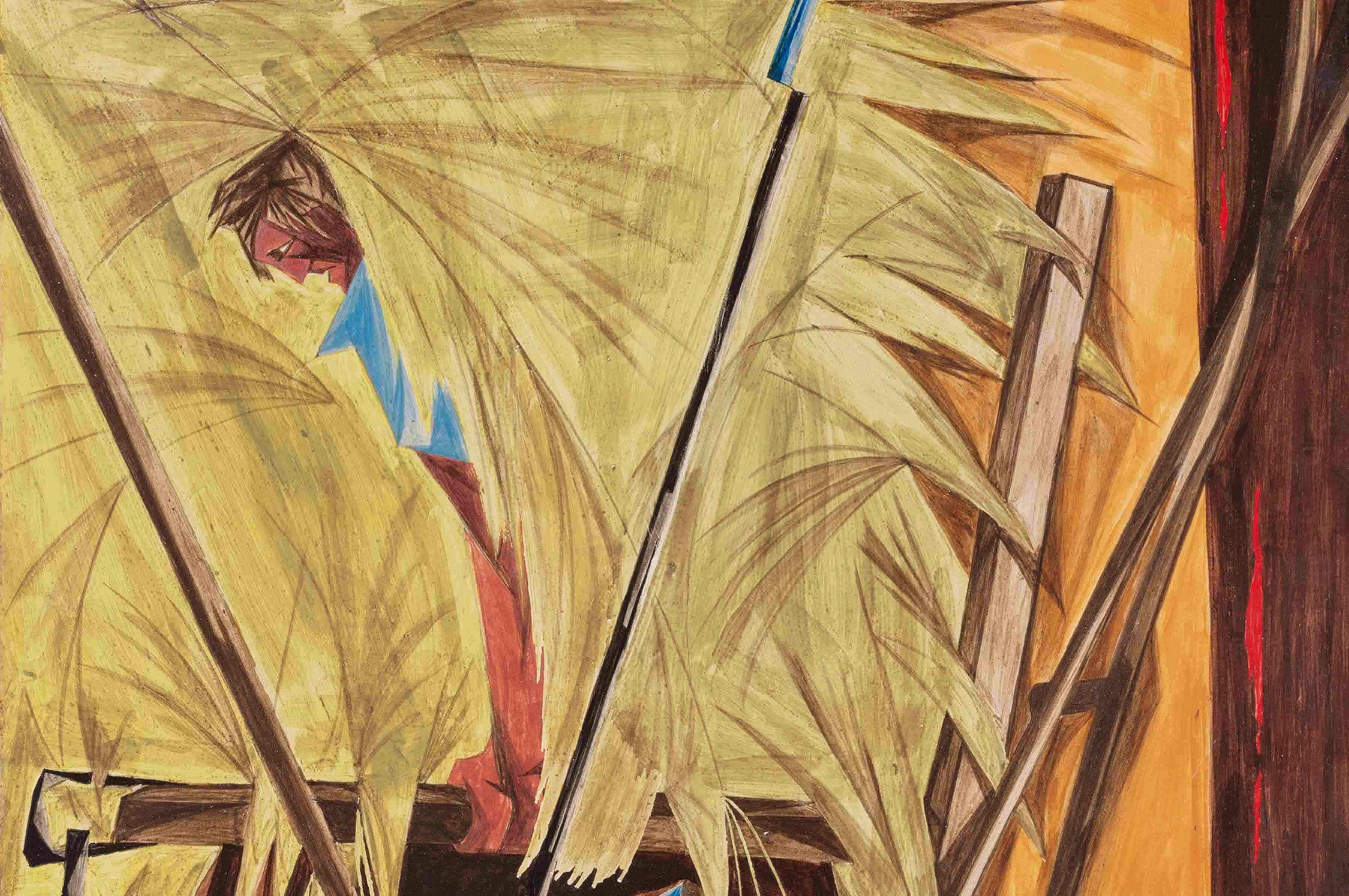 Panel 6, 1955, Collection of Harvey and Harvey-Ann Ross. © The Jacob and Gwendolyn Knight Lawrence Foundation, Seattle/Artists Rights Society (ARS), New York. Photo by Bob Packert/PEM.