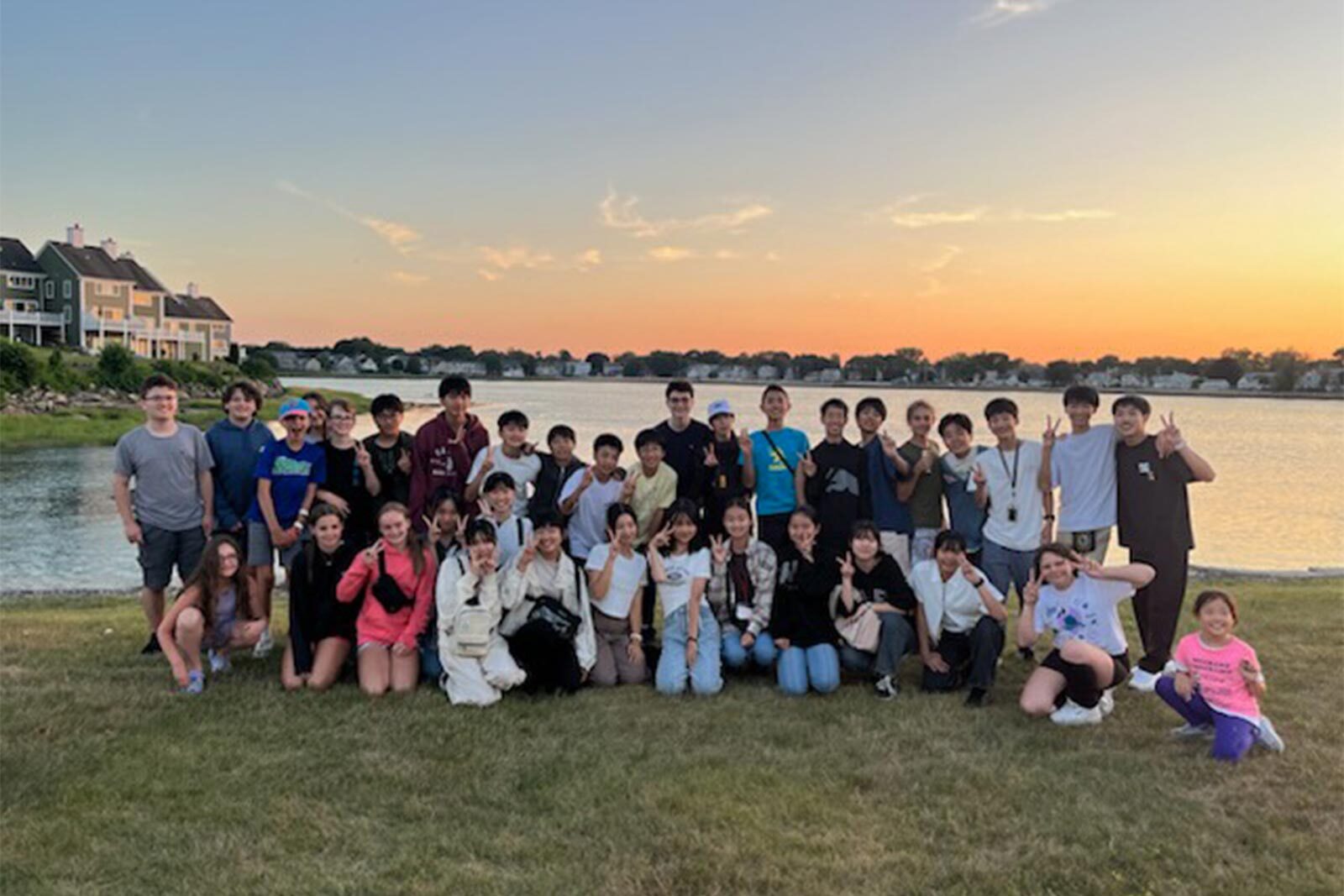 Students from the Ōta exchange cohort