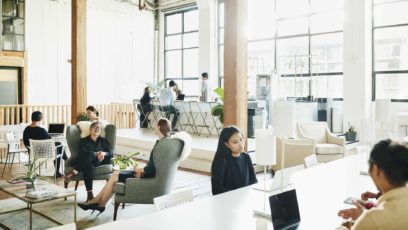Image of a bright office