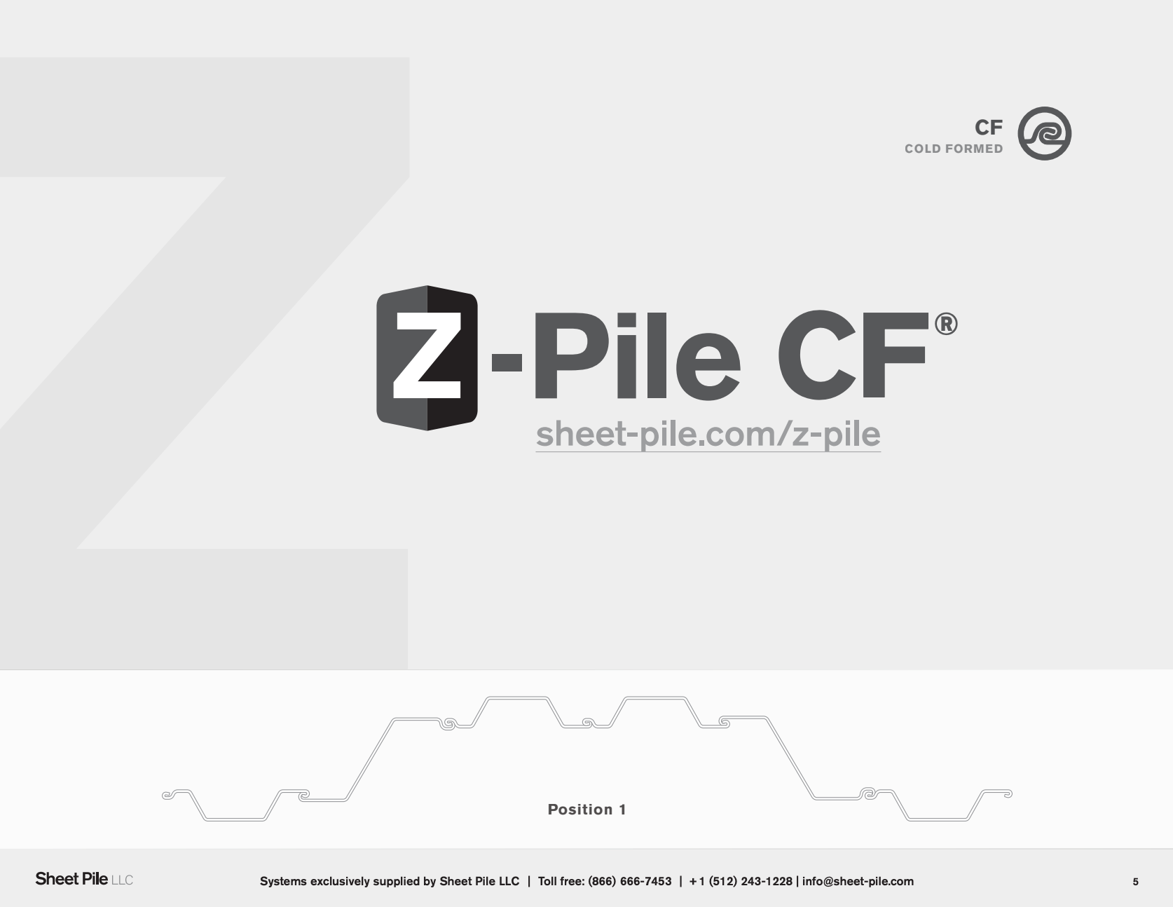 Data Sheets: Z-Pile CF®