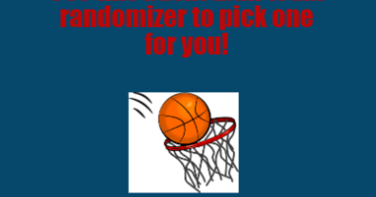 EmotiCon Basketball Team Randomizer