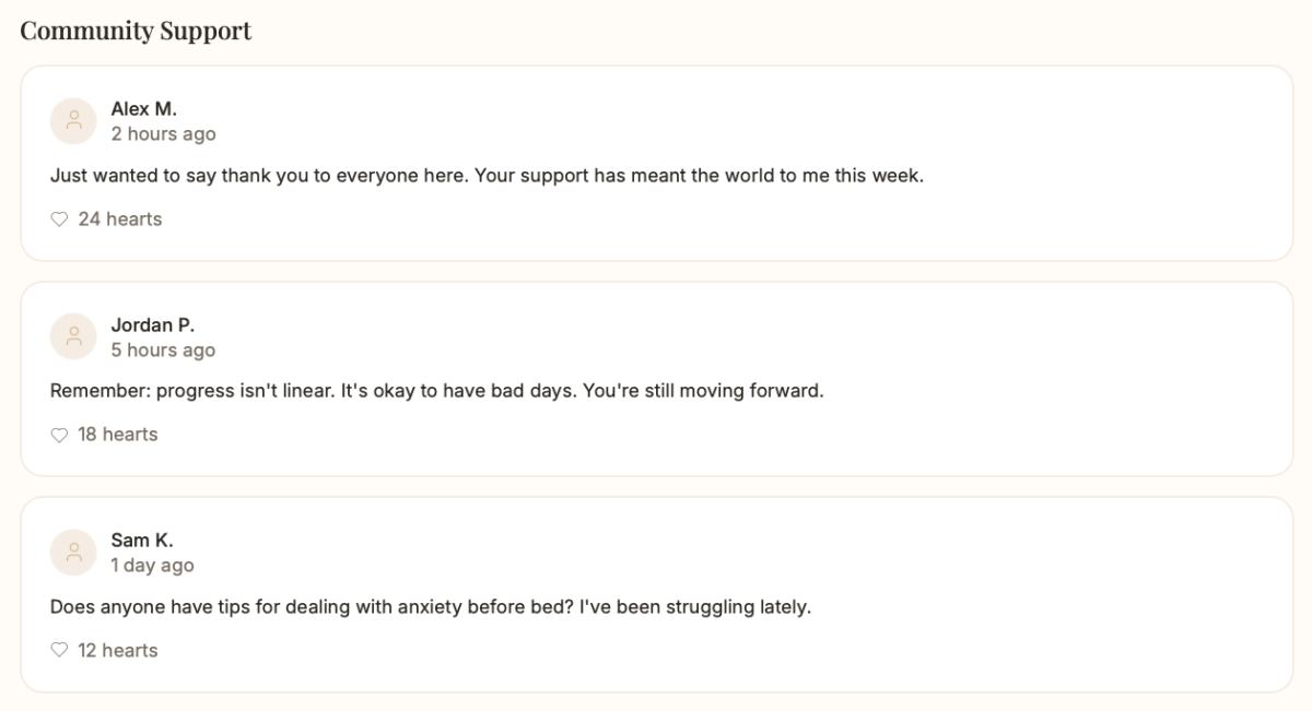 Community Support focus