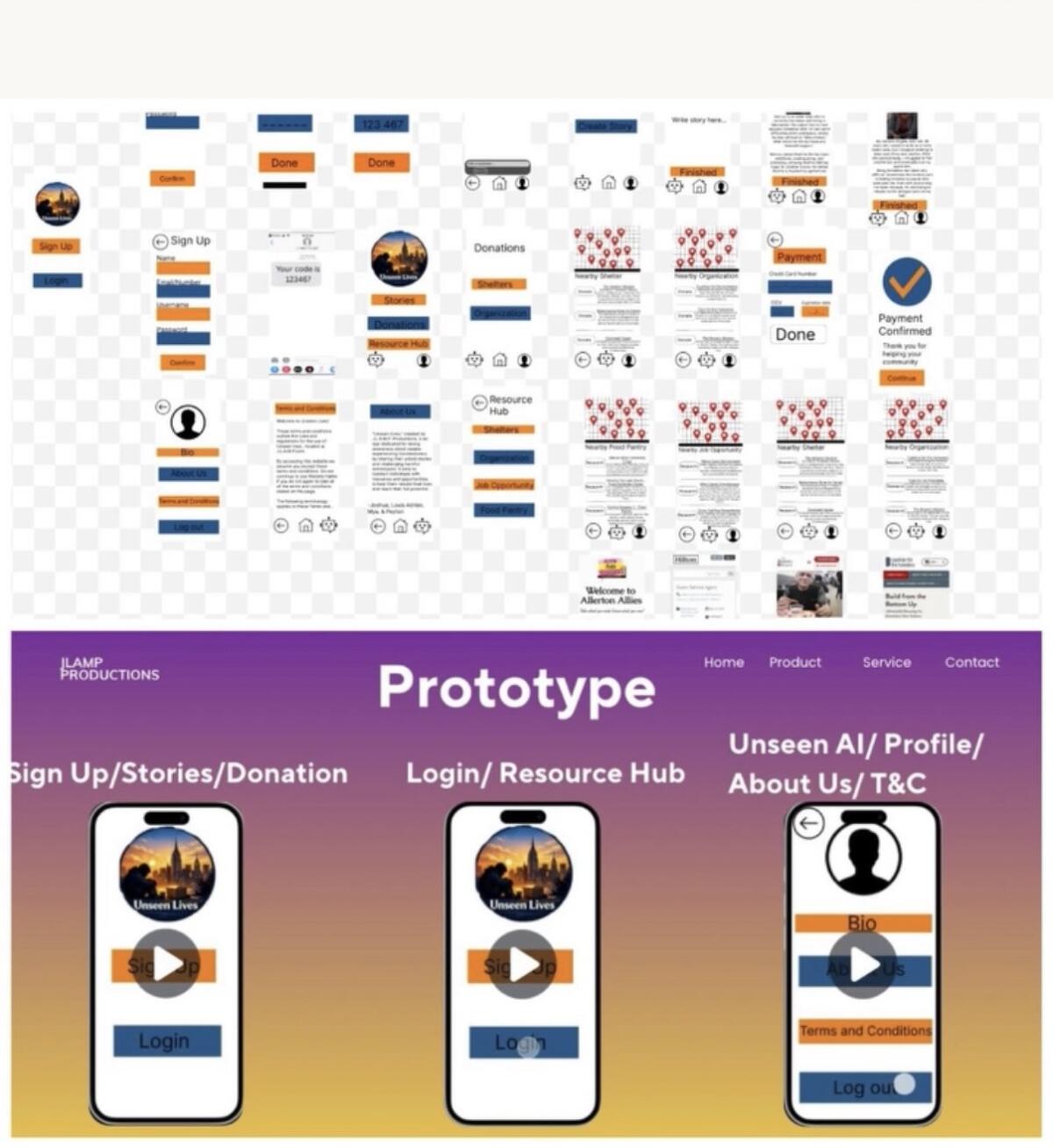App wireframe